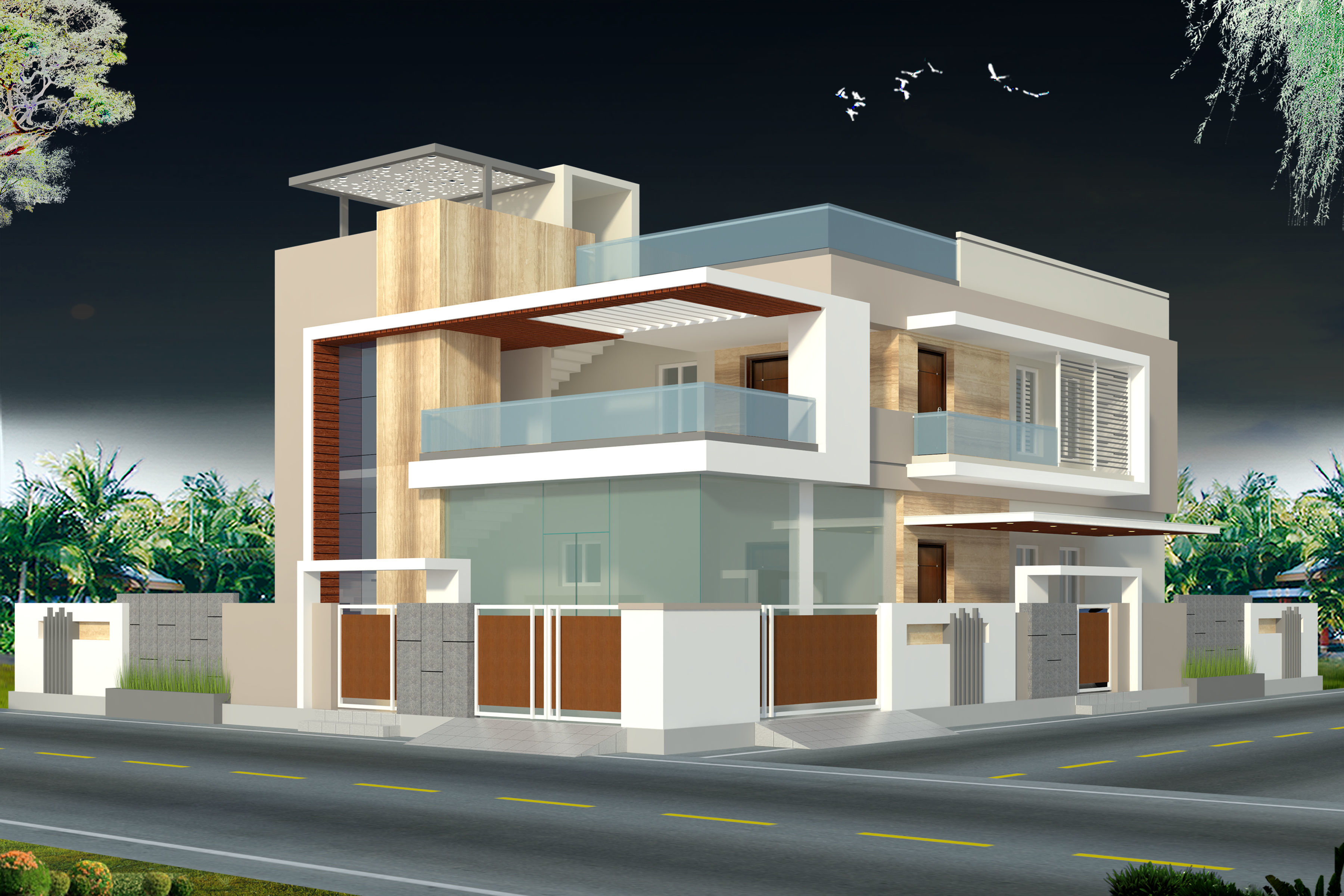 Duplex building 3D model_4