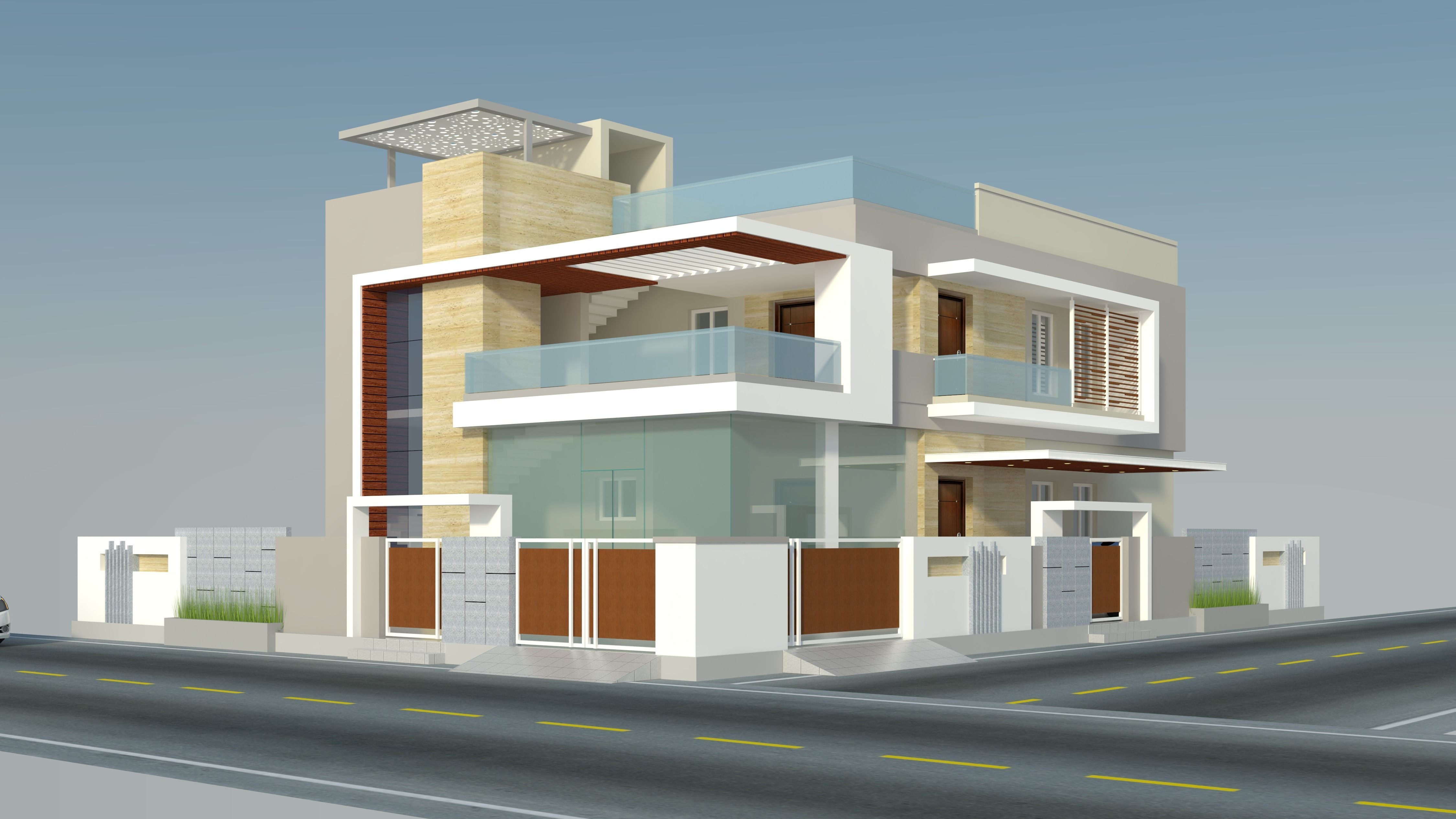 Duplex building 3D model_3