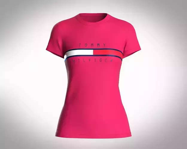 Tommy Hilfiger-Girls Red T-Shirt