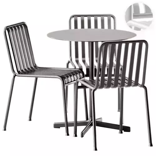 Hay Neu Round Table and Palissade Chair