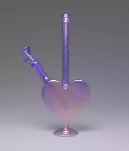 Bong heart Low-poly 3D model