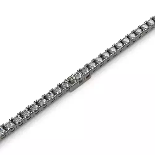 Diamond Tennis Bracelet 3 sizes 3D print model