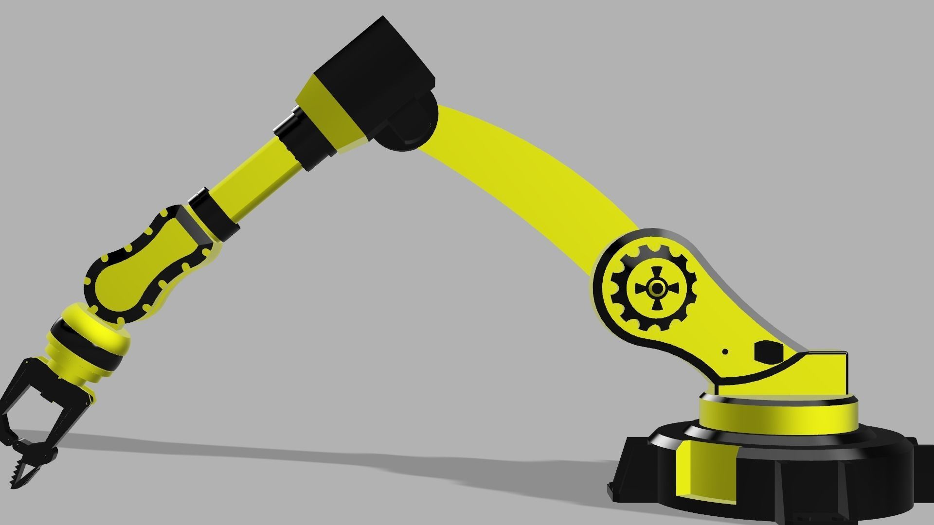 An industrial robot 3D print model_4