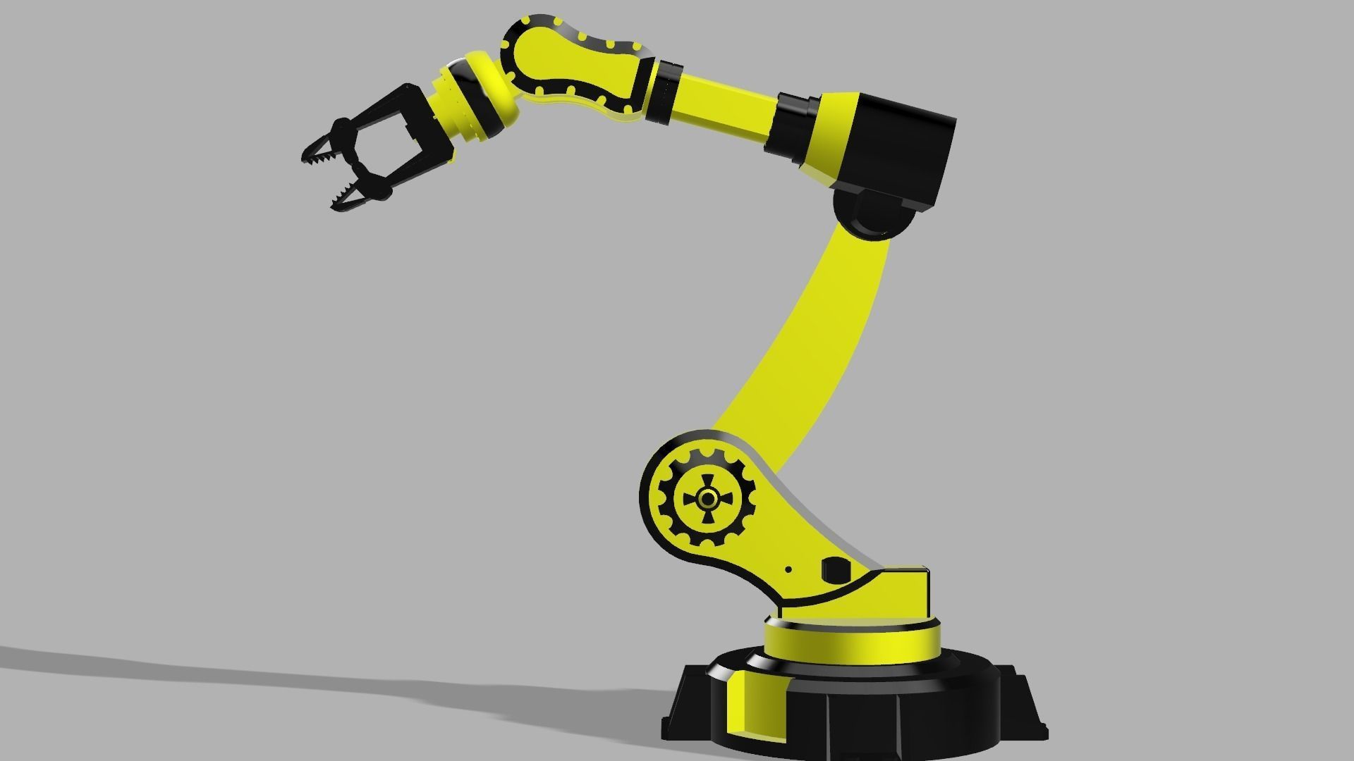 An industrial robot 3D print model_1