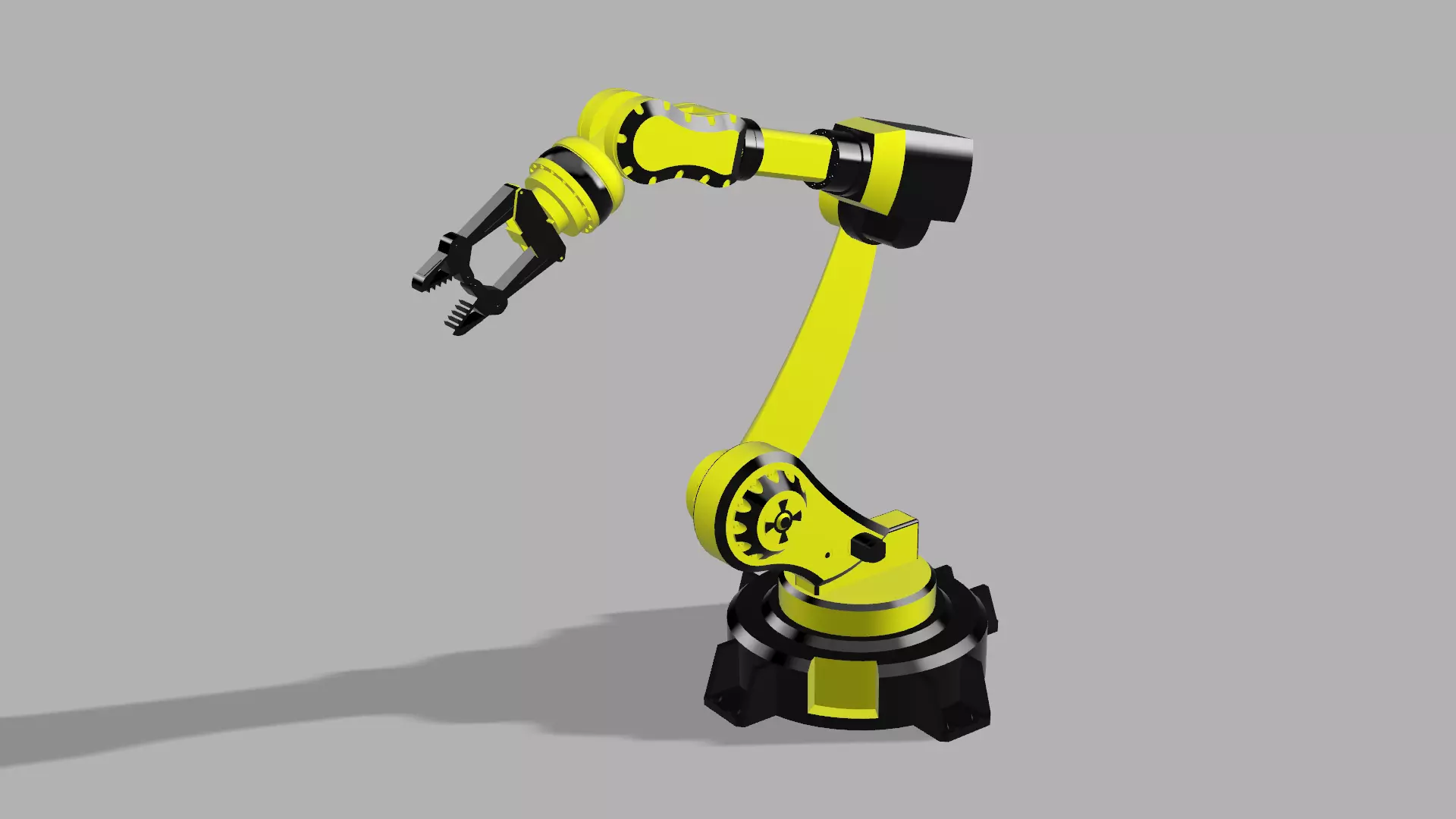 An industrial robot 3D print model_0