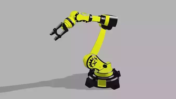 An industrial robot 3D print model