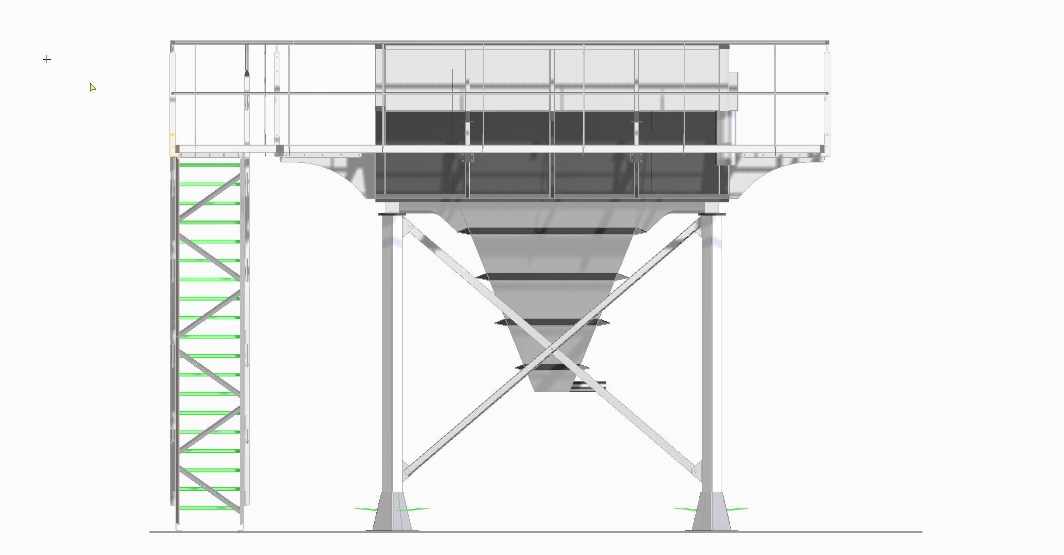 Lamella separator 3D model_2