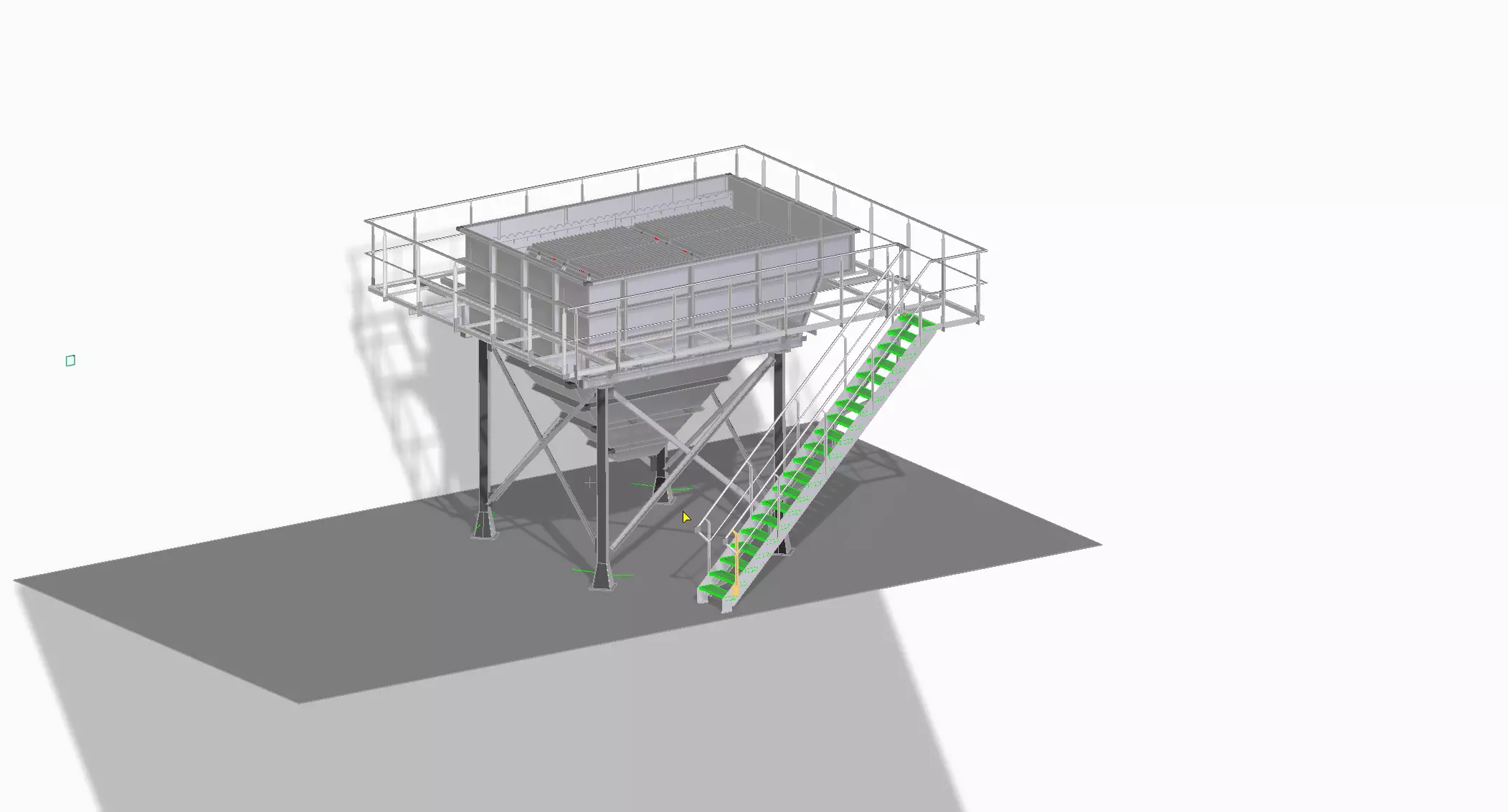 Lamella separator 3D model_0
