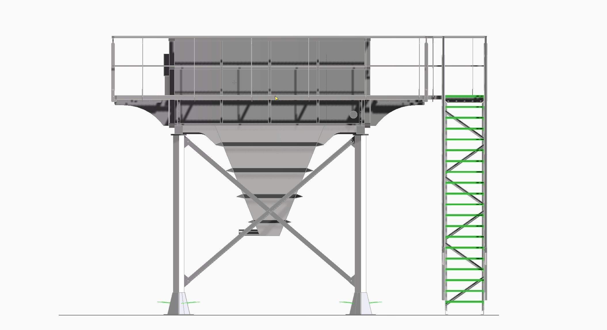 Lamella separator 3D model_4