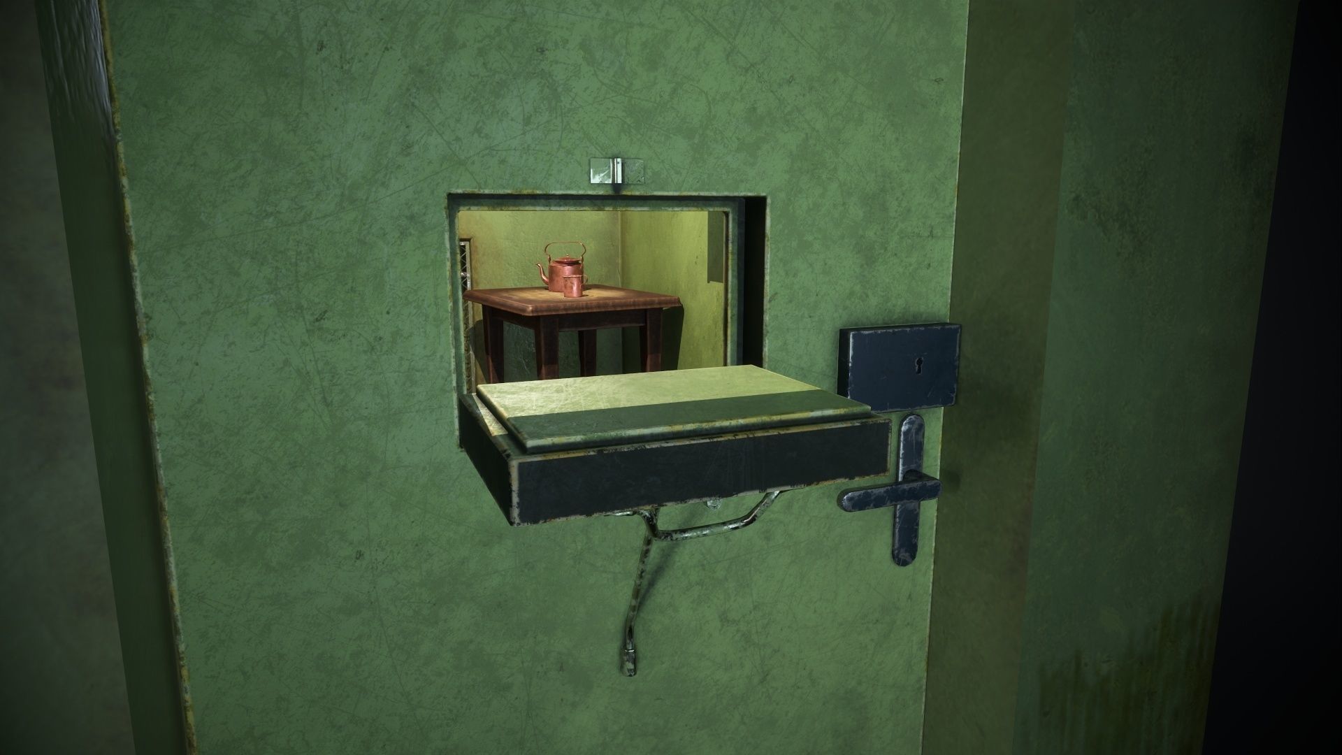 An old prison chamber Low-poly 3D model_5