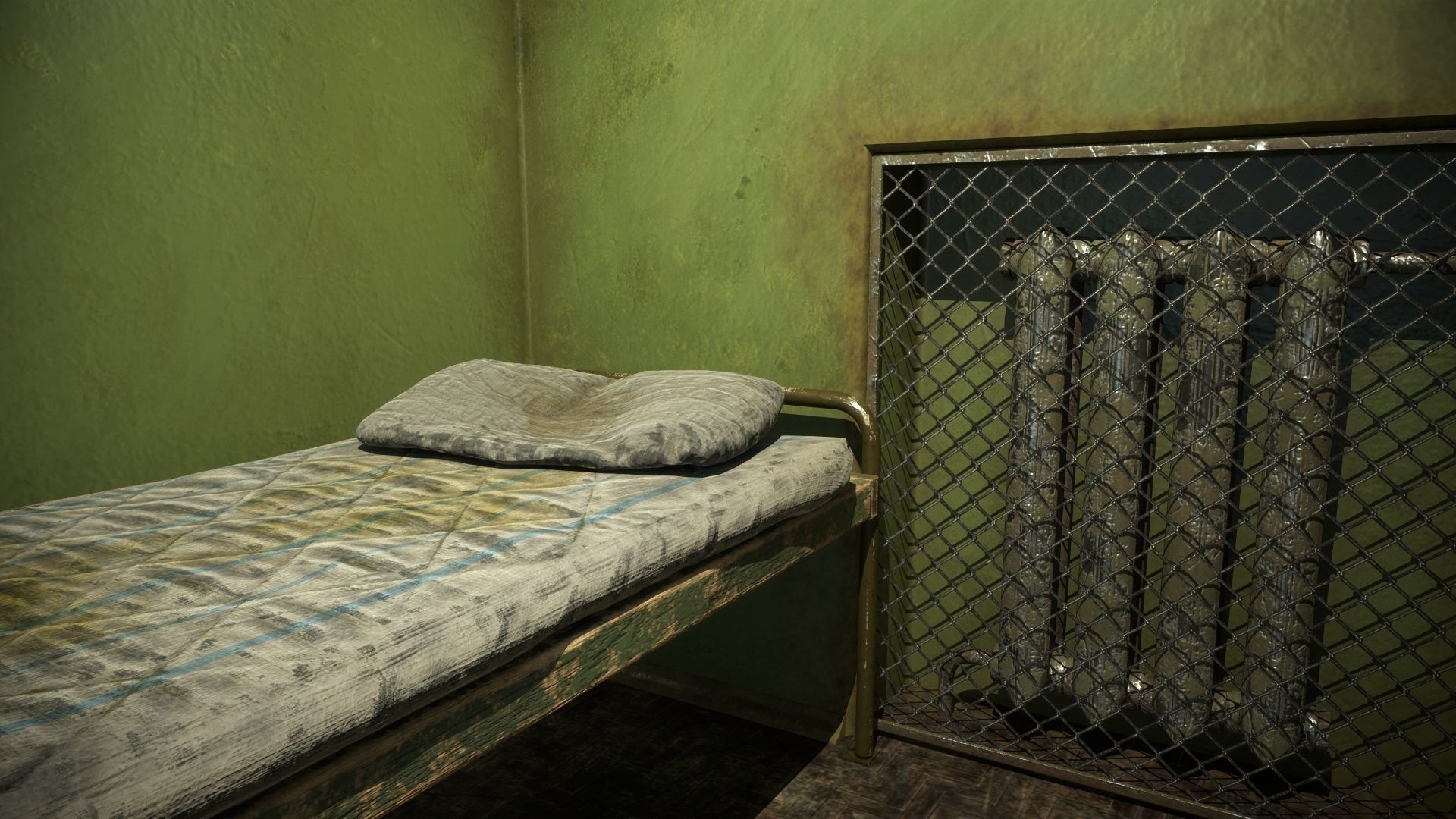 An old prison chamber Low-poly 3D model_8