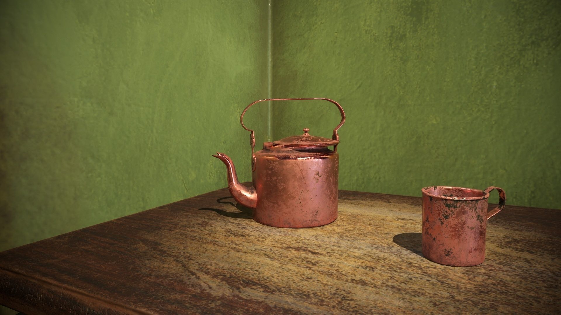 An old prison chamber Low-poly 3D model_7