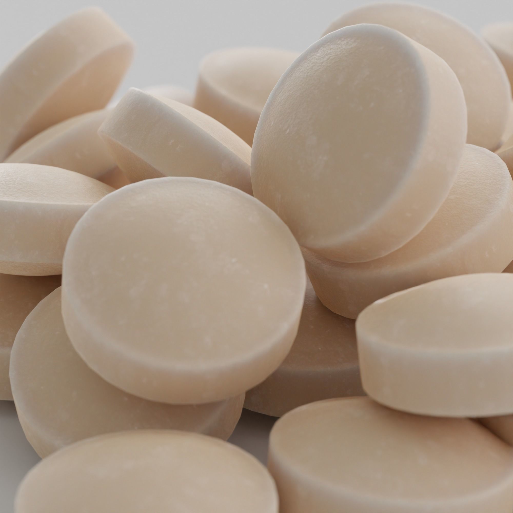 Pills and Tablets collection Low-poly 3D model_2