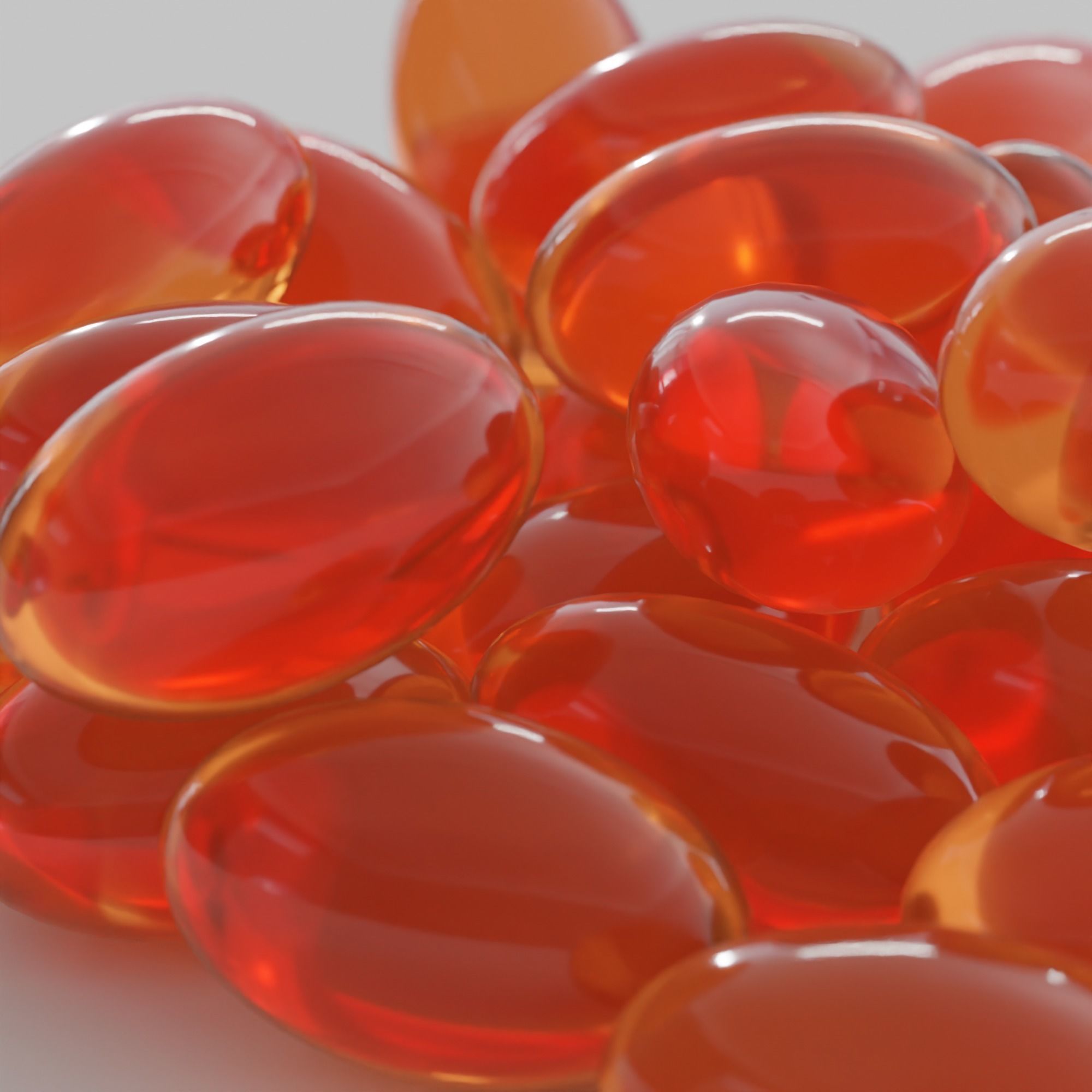Pills and Tablets collection Low-poly 3D model_3