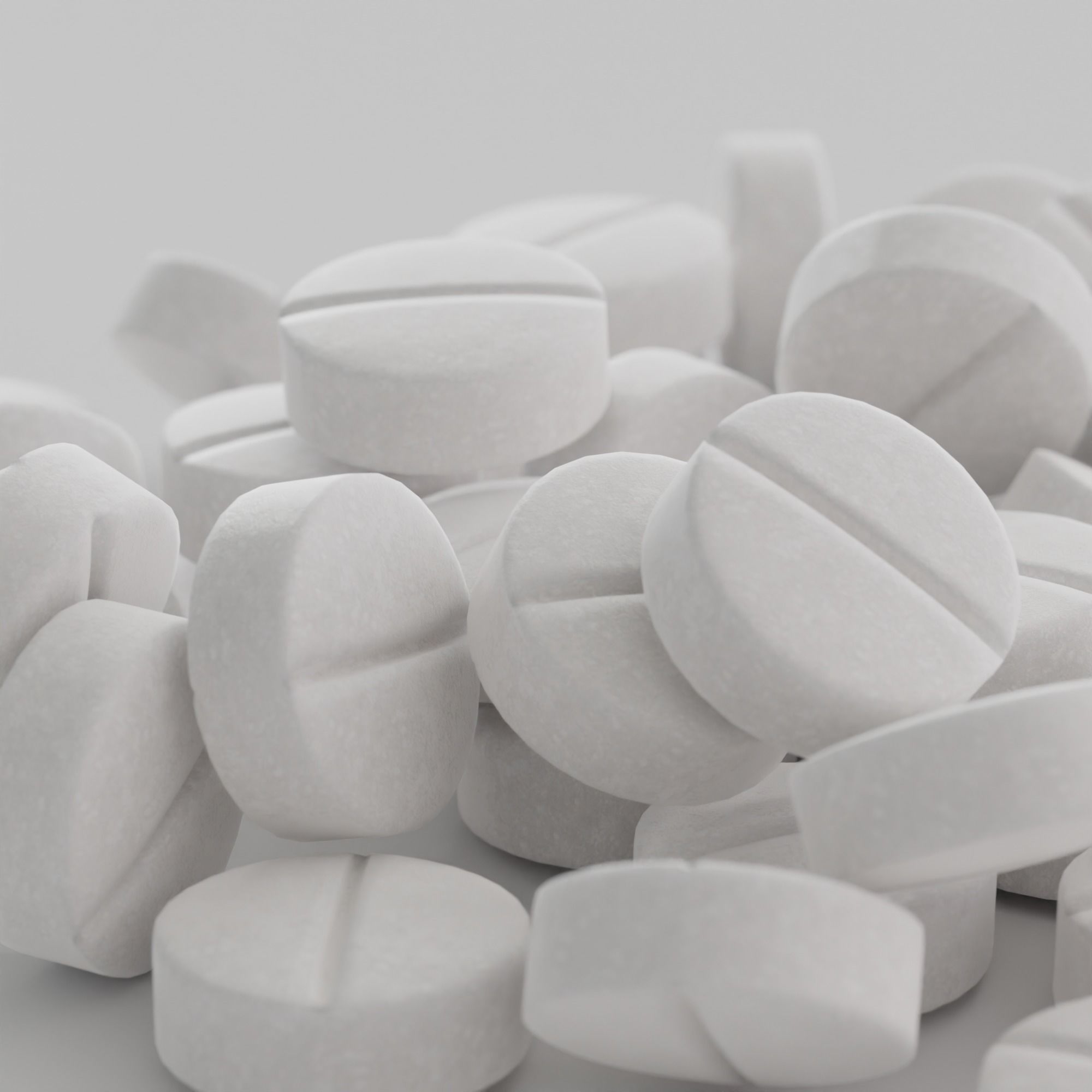 Pills and Tablets collection Low-poly 3D model_4