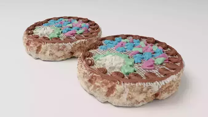 Kyiv cake or tort Kyivskyi 3D model