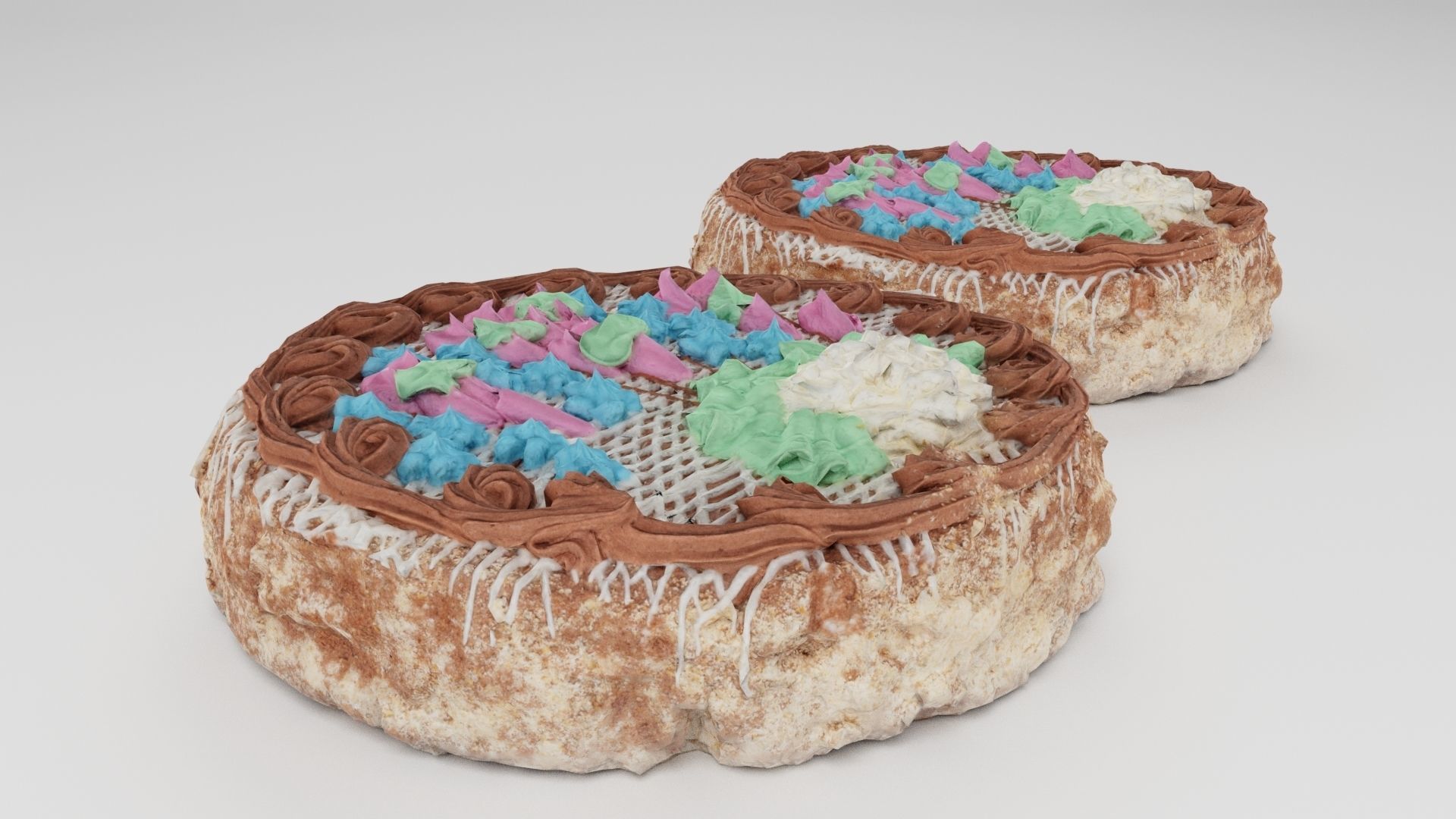 Kyiv cake or tort Kyivskyi 3D model_3