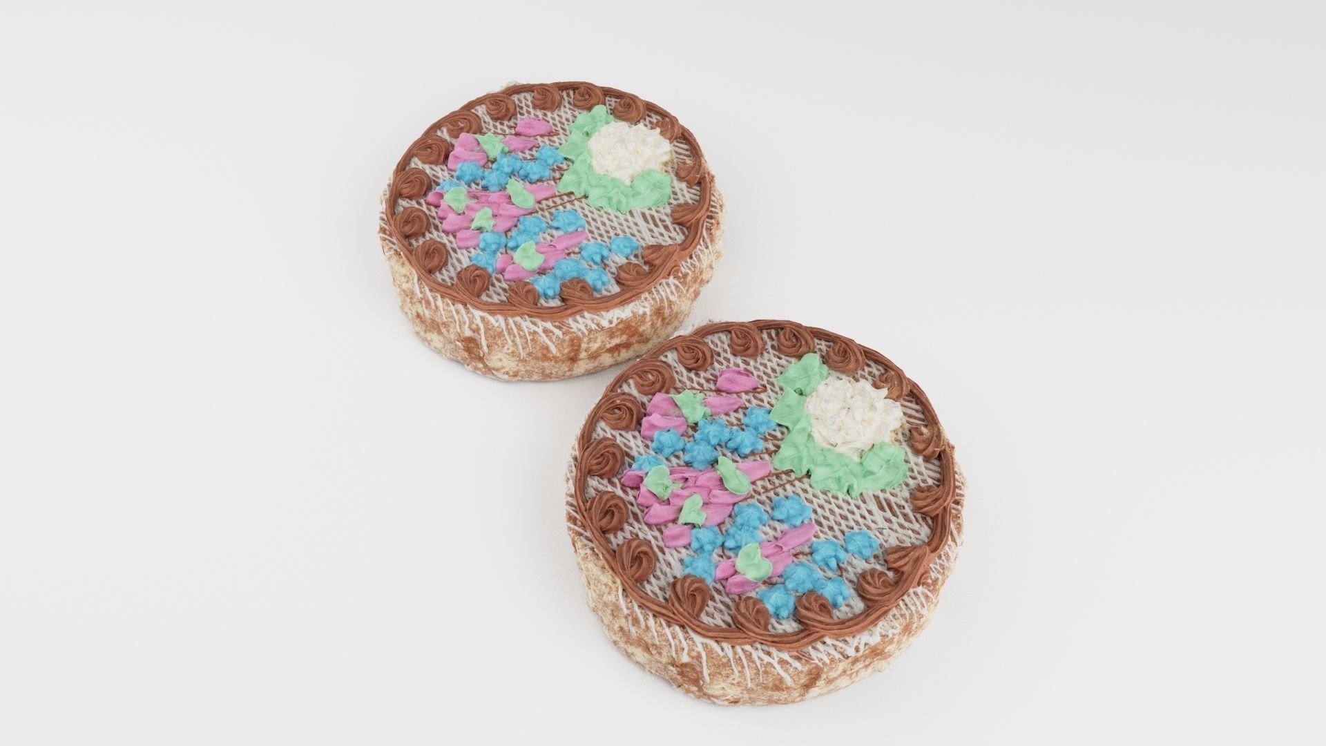 Kyiv cake or tort Kyivskyi 3D model_2