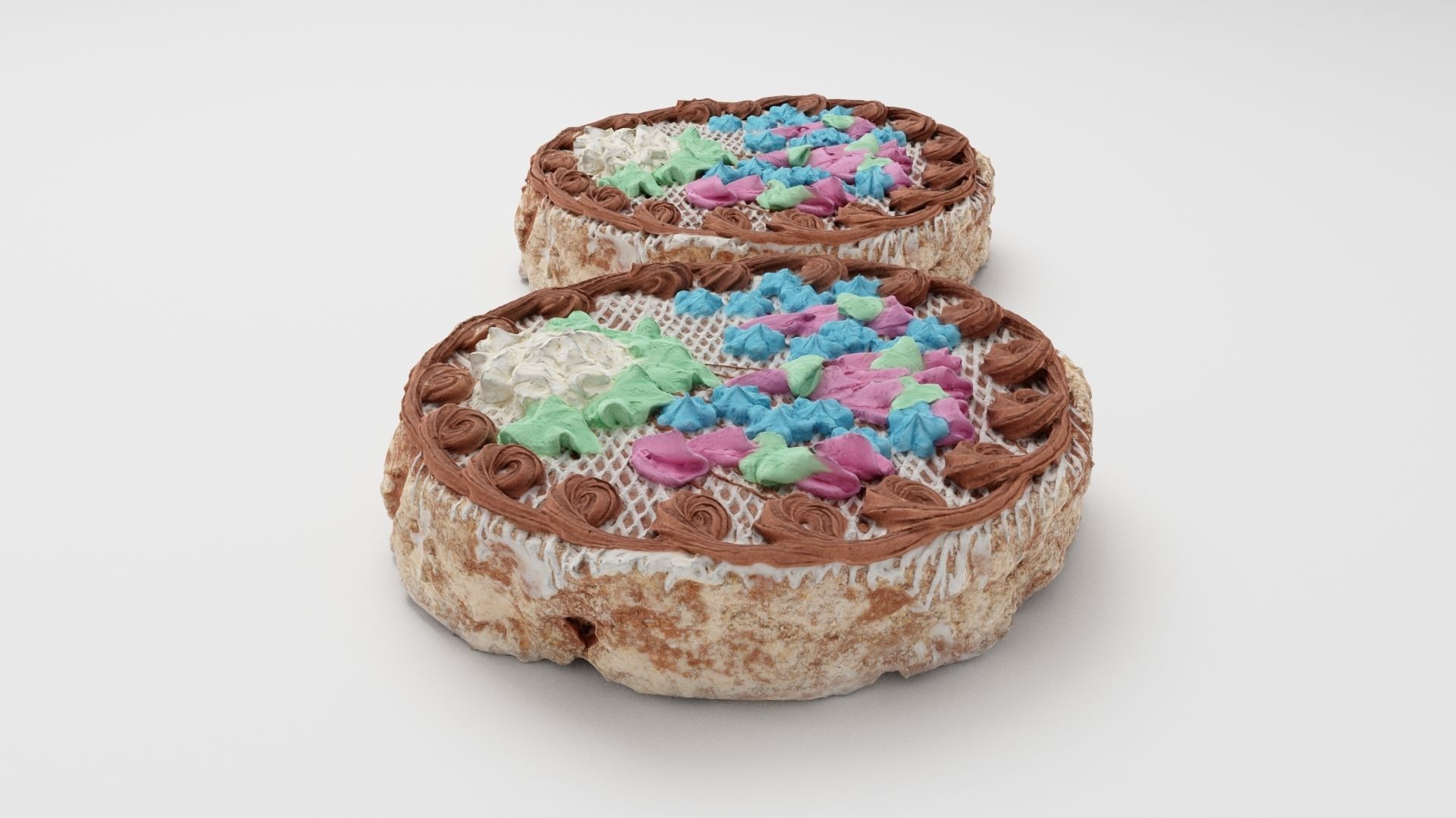 Kyiv cake or tort Kyivskyi 3D model_1