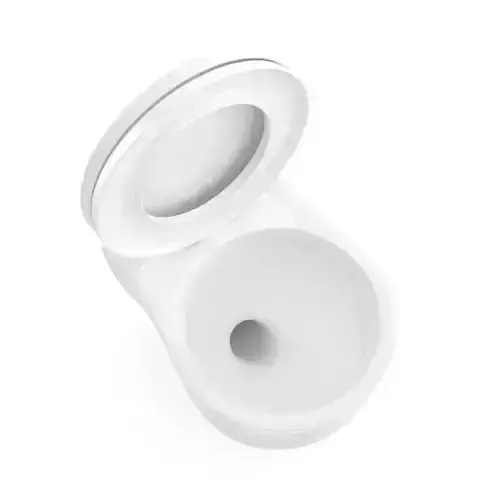 White Round Toilet Bowl 3D model
