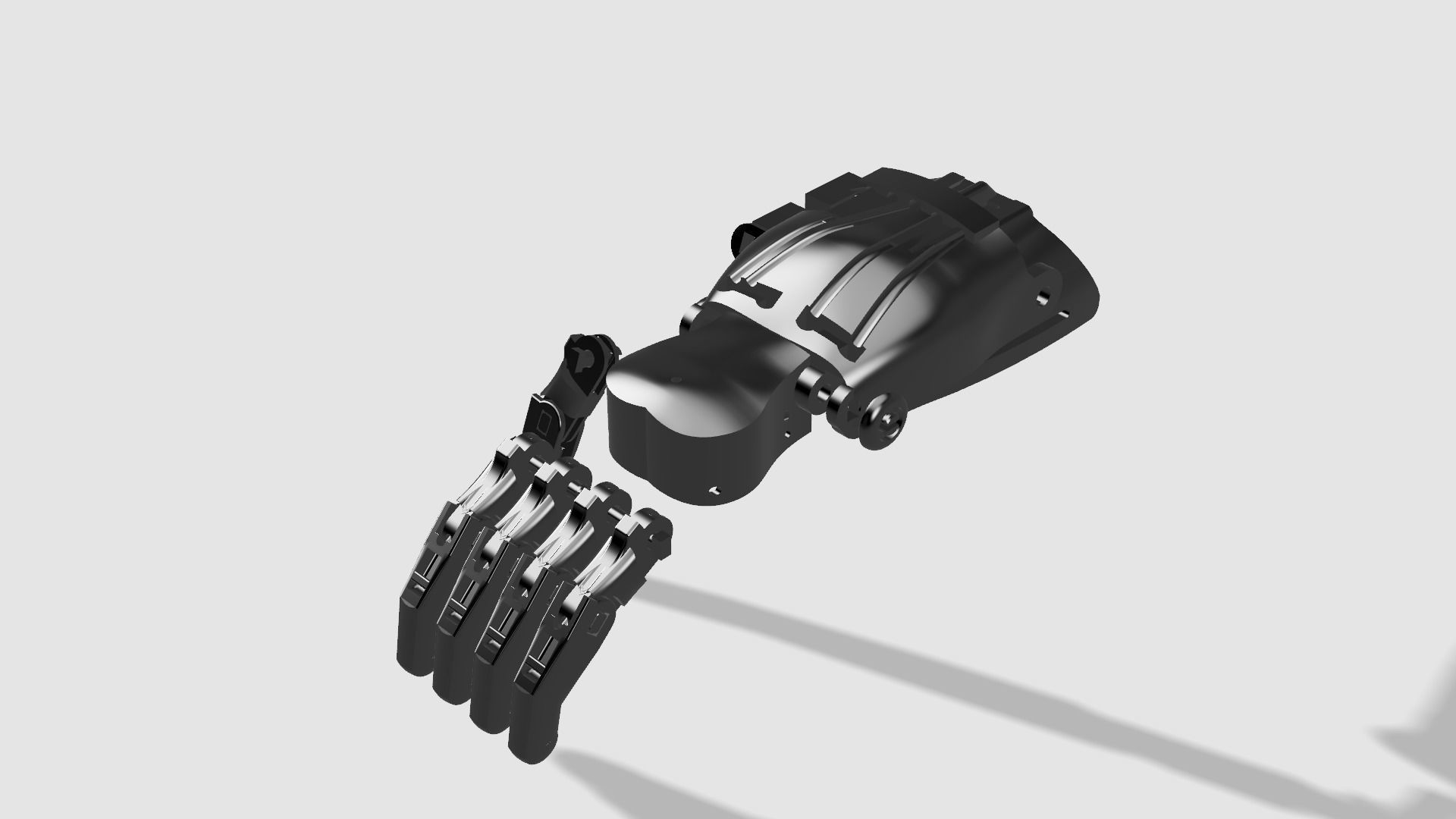 A robotic bionic hand 3D print model_2