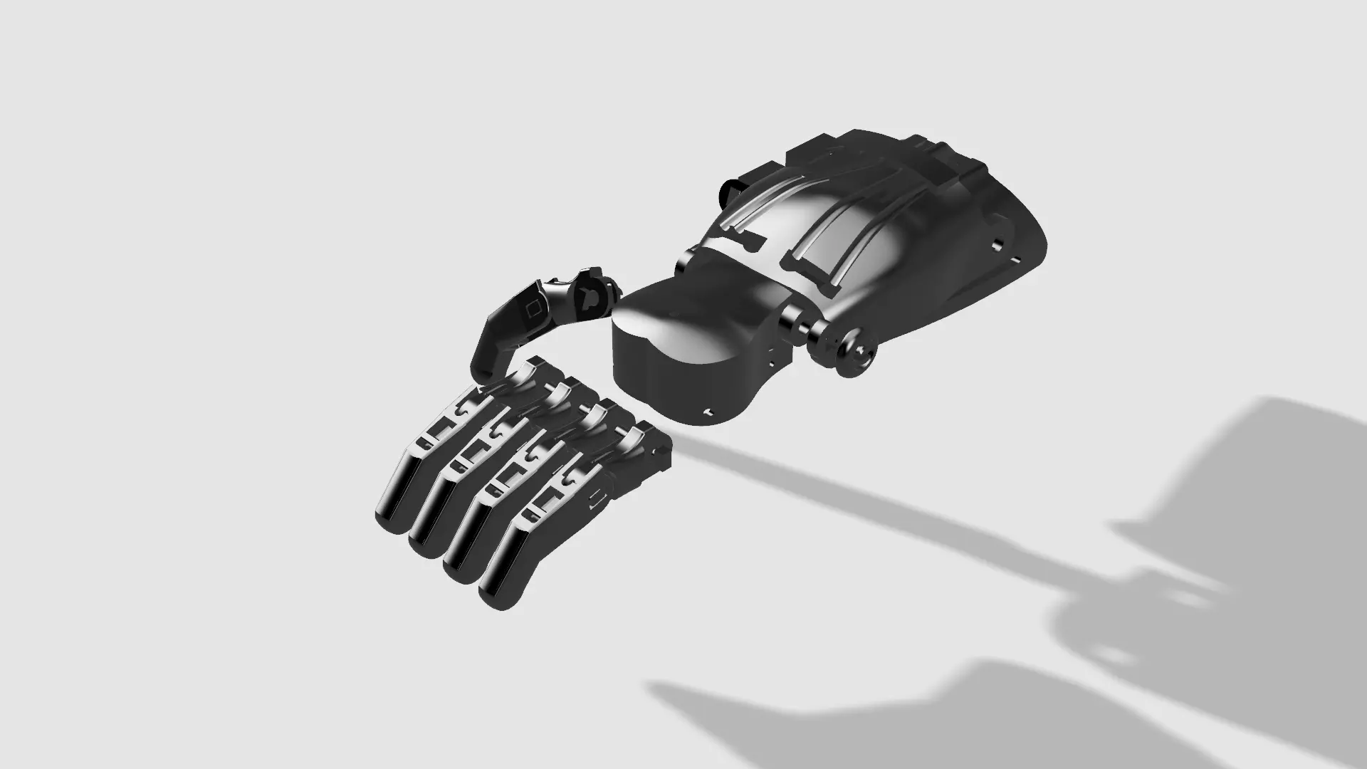A robotic bionic hand 3D print model_0