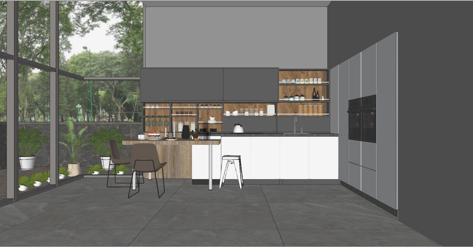 Kitchen fully parametric  Resizable manufacturable  007 3D model_18