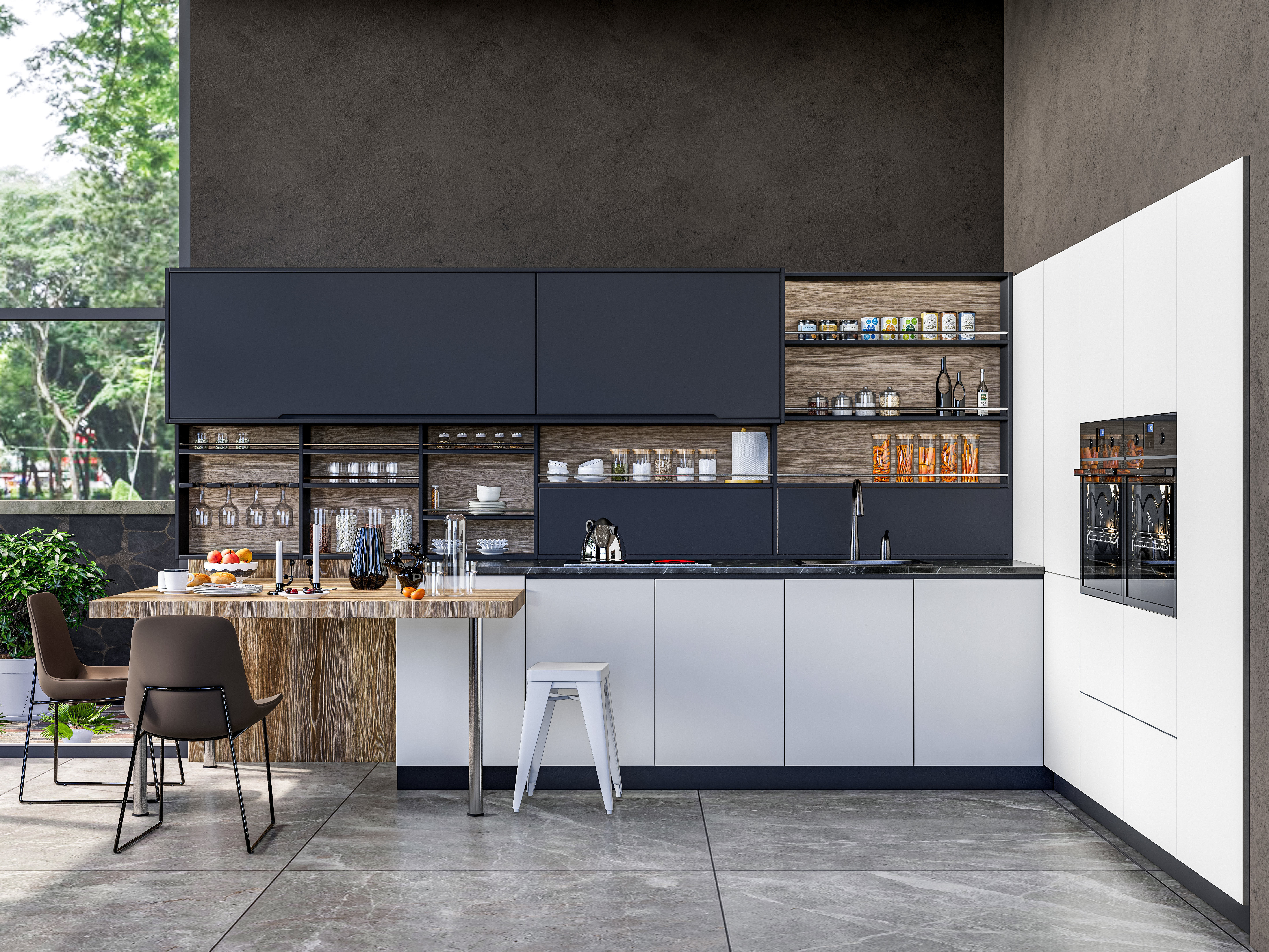 Kitchen fully parametric  Resizable manufacturable  007 3D model_13