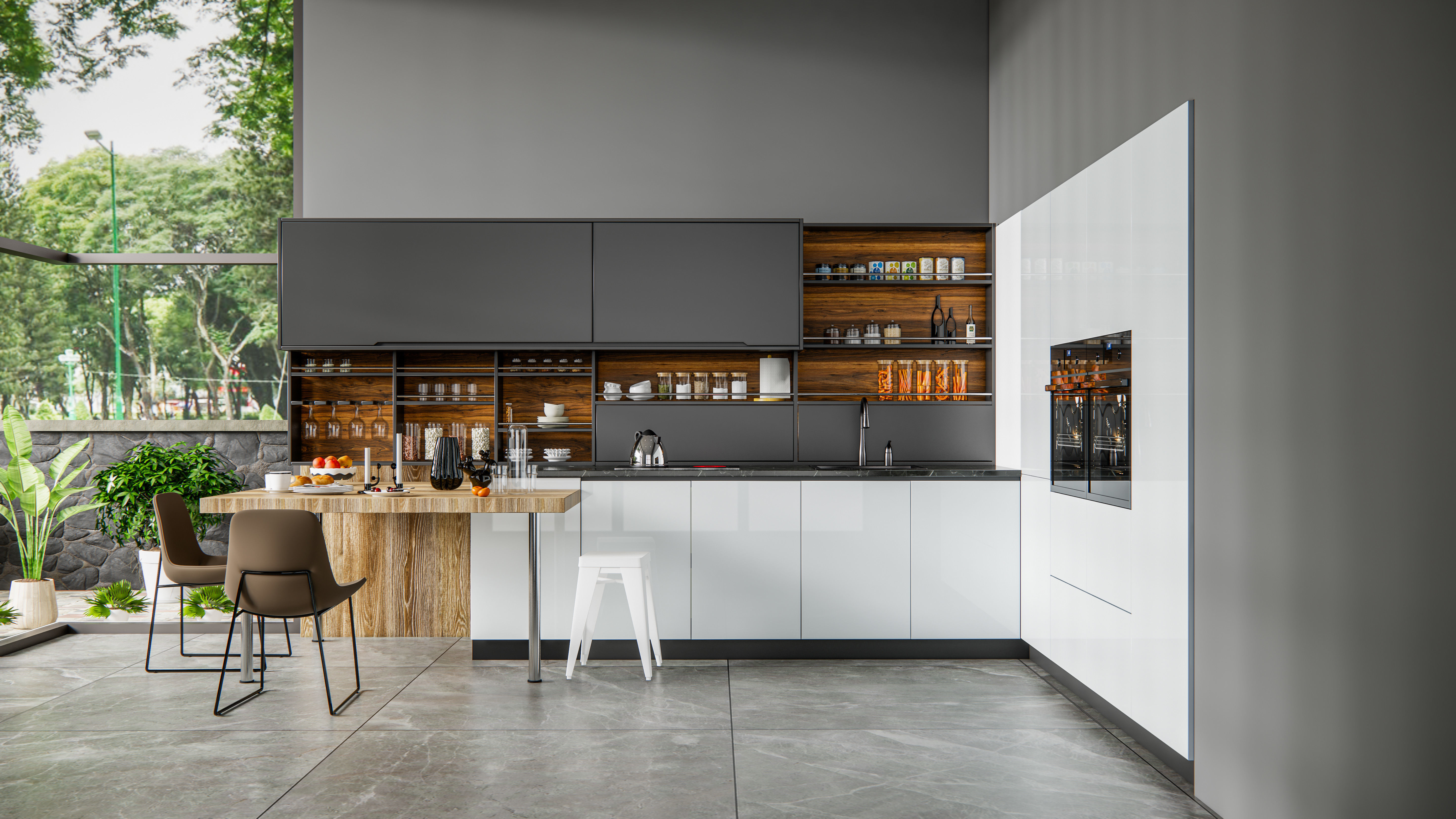 Kitchen fully parametric  Resizable manufacturable  007 3D model_11