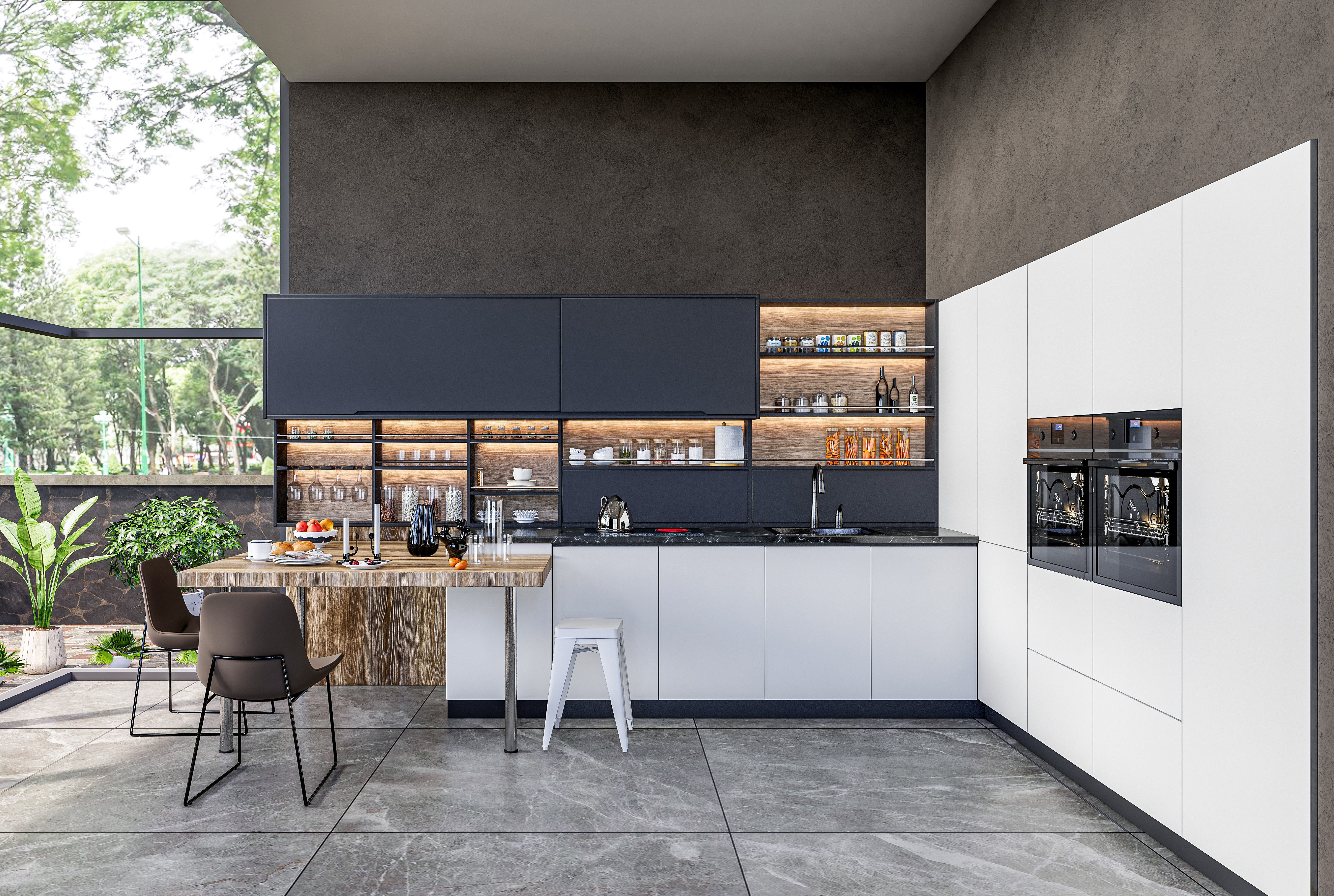 Kitchen fully parametric  Resizable manufacturable  007 3D model_6