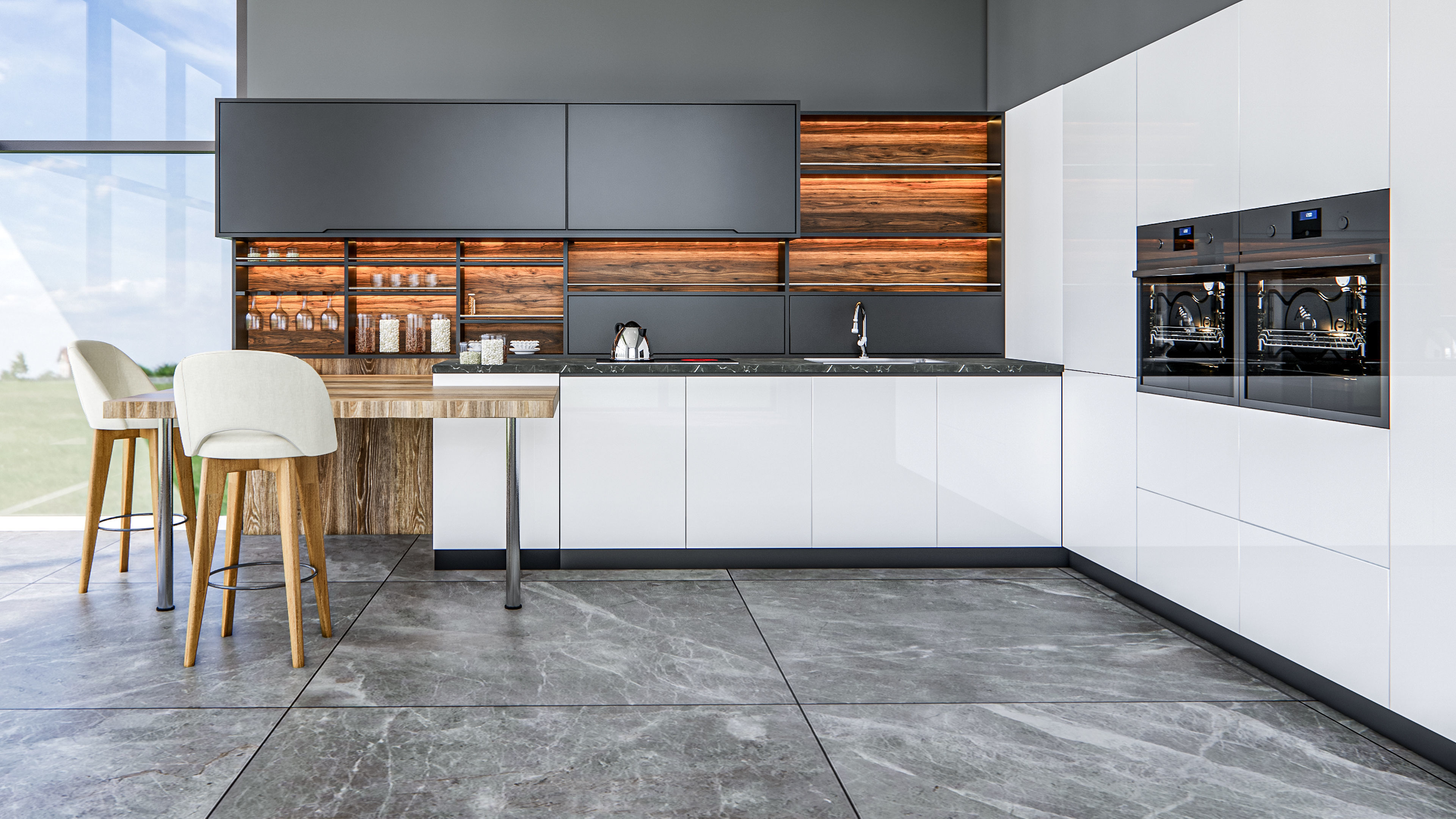 Kitchen fully parametric  Resizable manufacturable  007 3D model_15