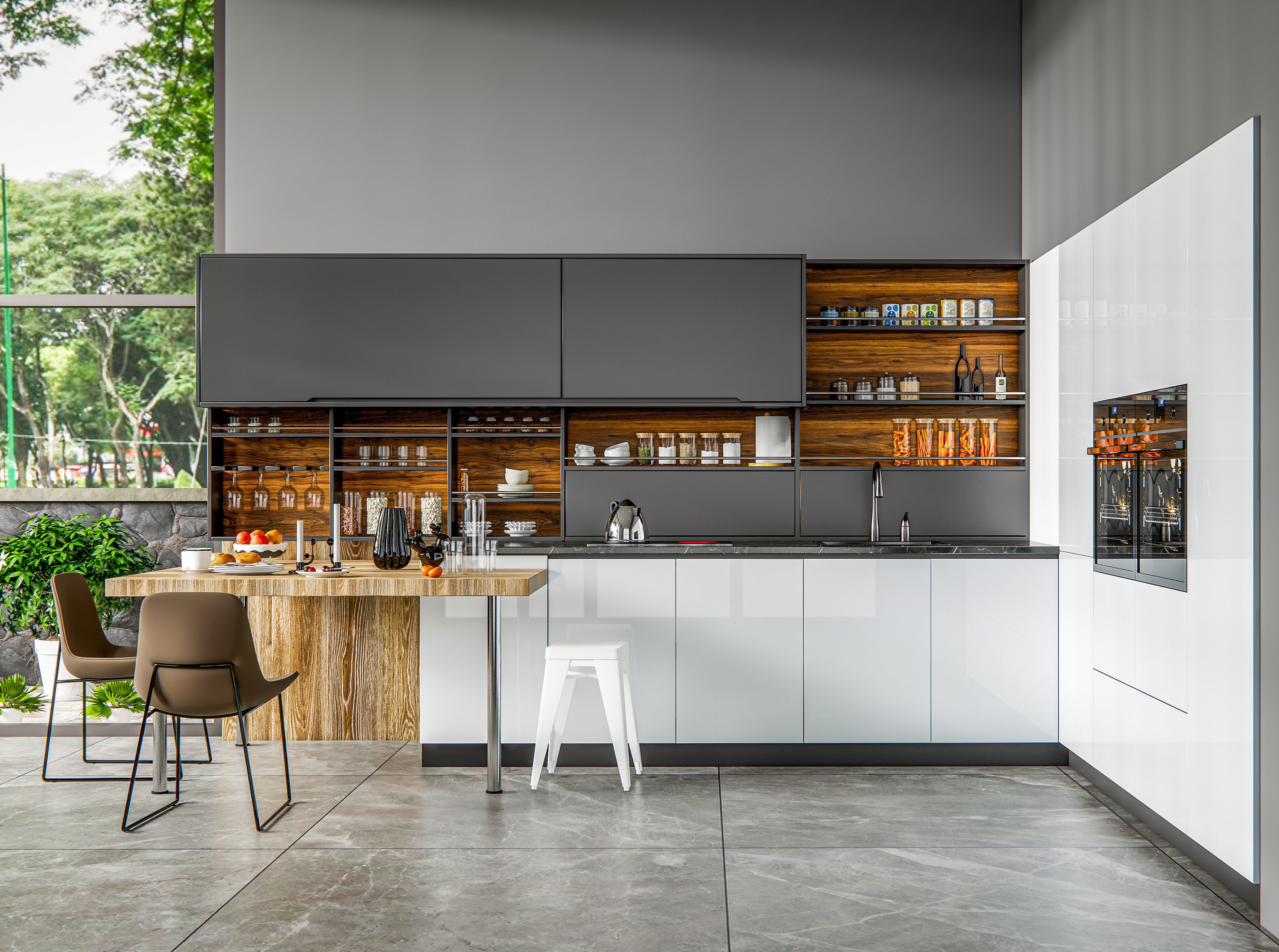 Kitchen fully parametric  Resizable manufacturable  007 3D model_10