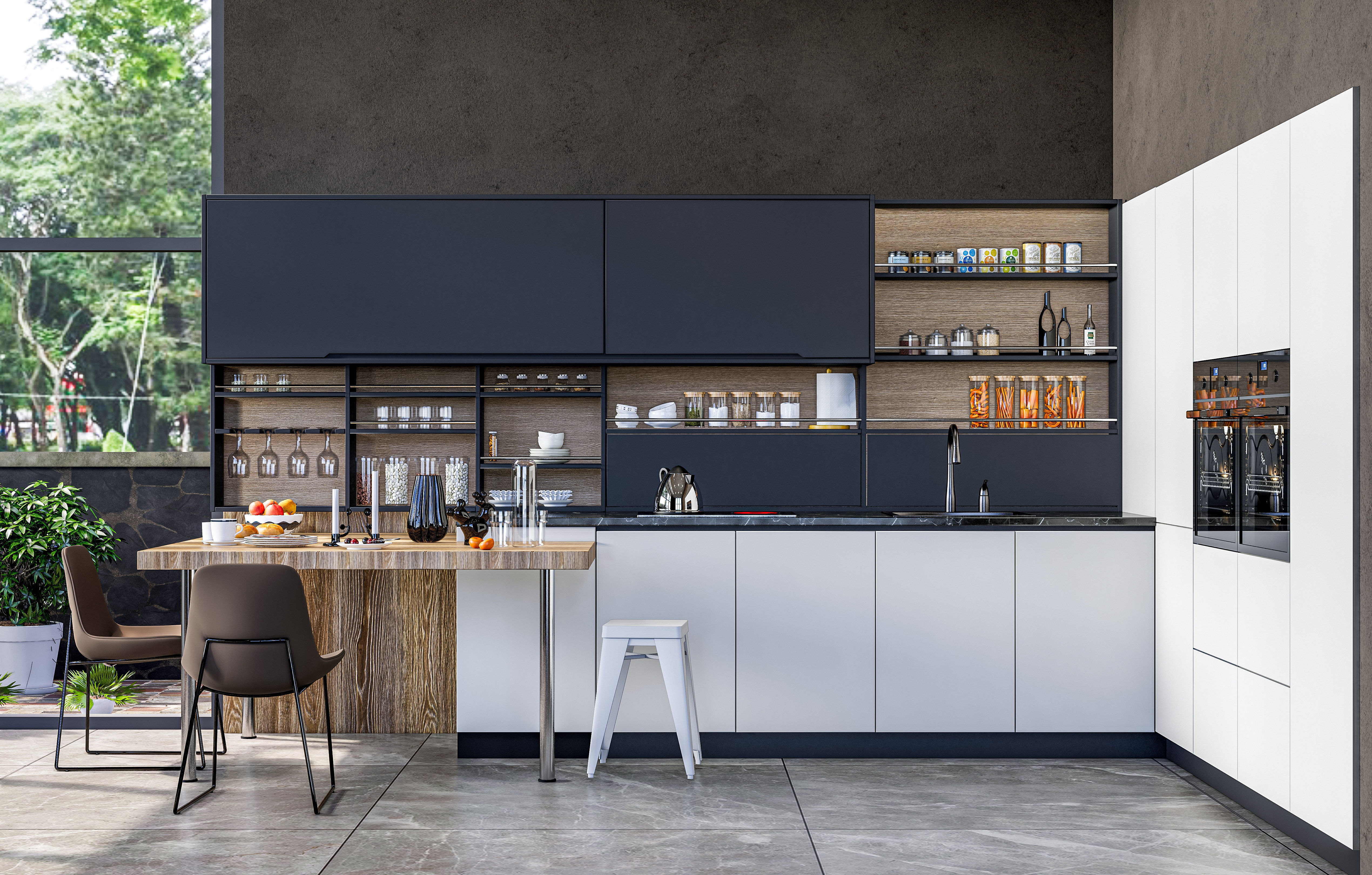 Kitchen fully parametric  Resizable manufacturable  007 3D model_8