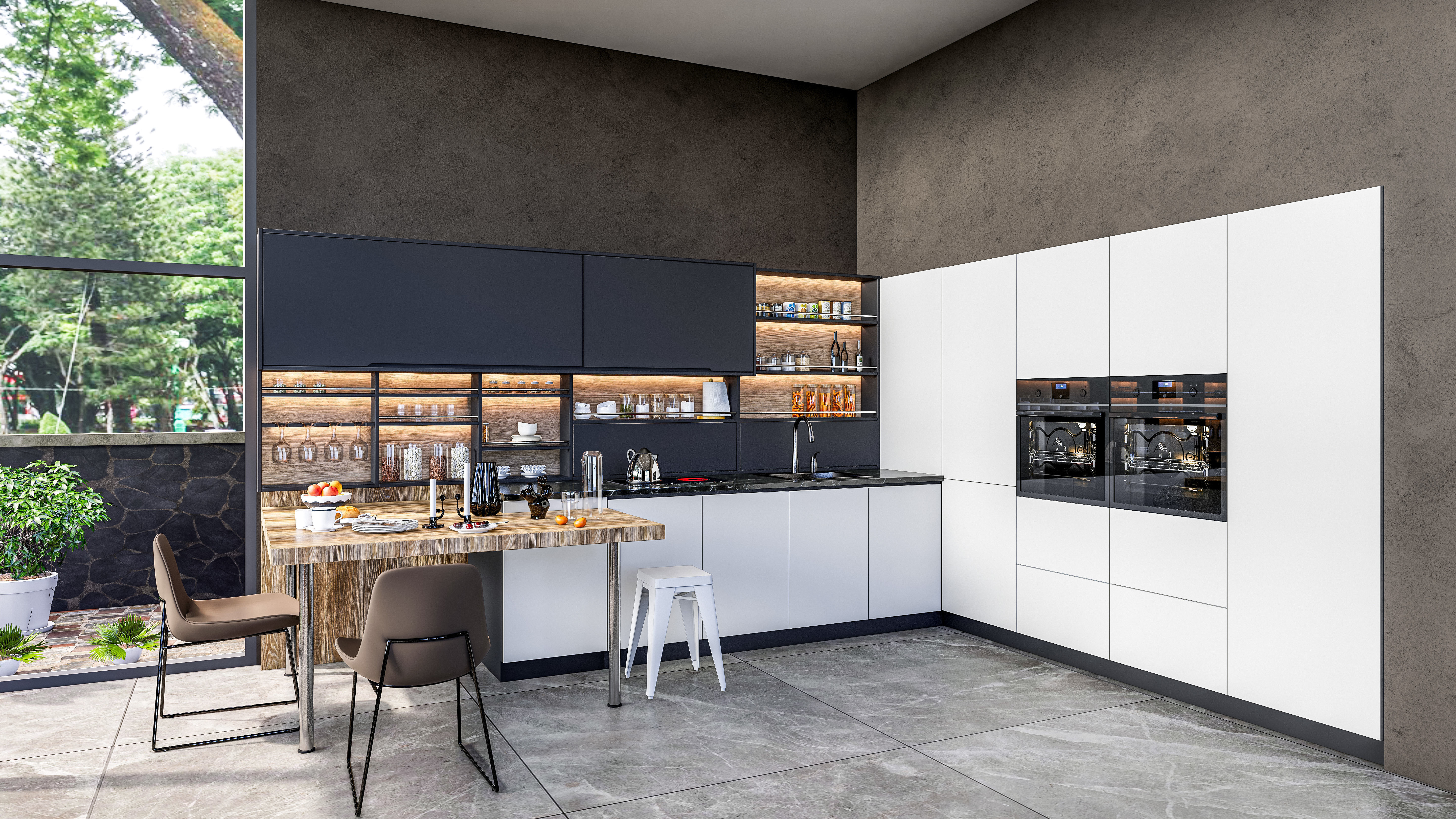 Kitchen fully parametric  Resizable manufacturable  007 3D model_7