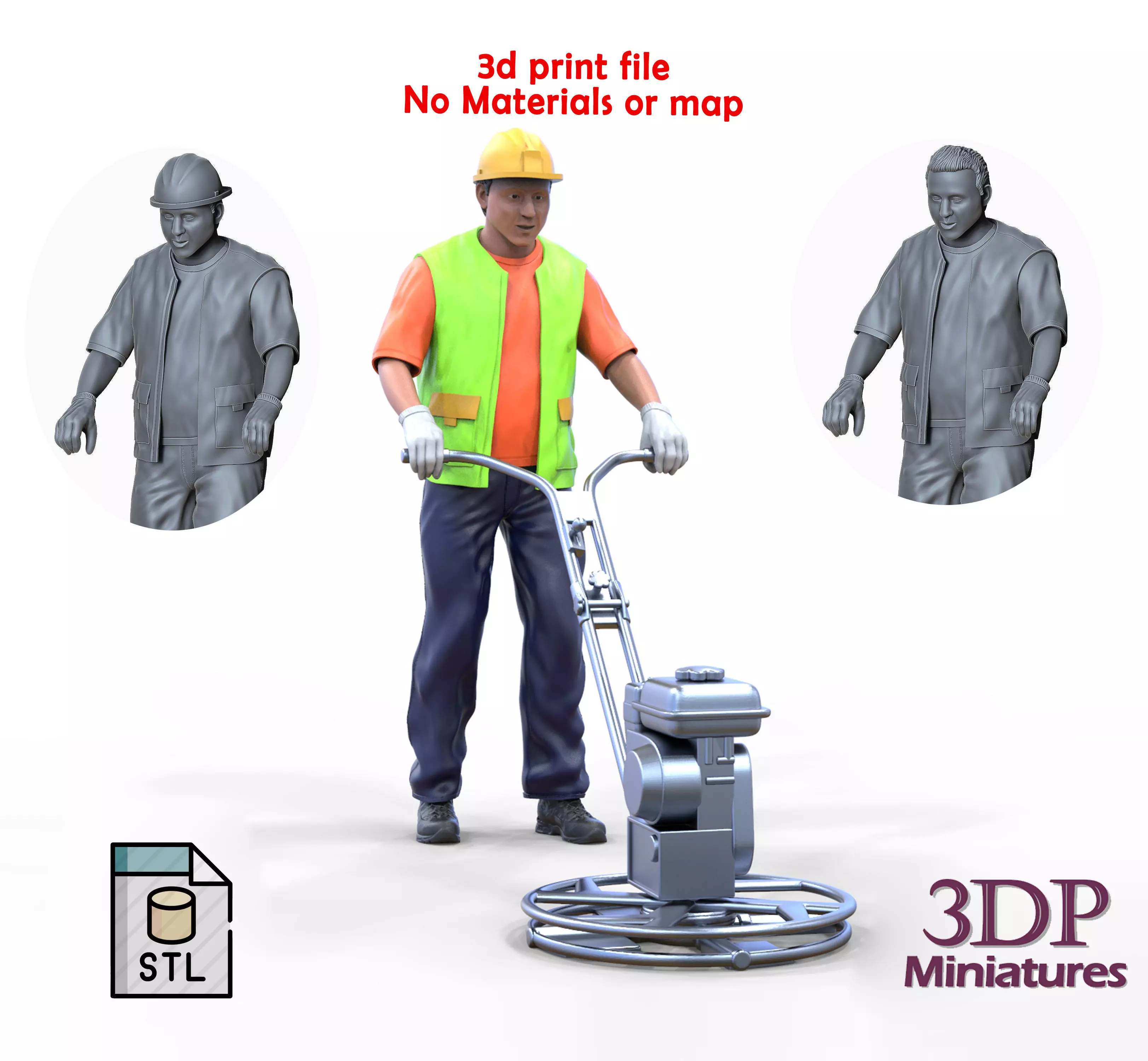 N12 Construction worker troweling tool 3D print model
