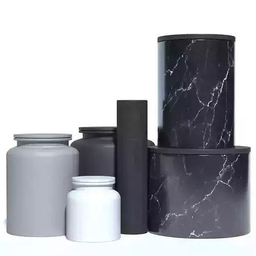 CB2 decoration set 3D model