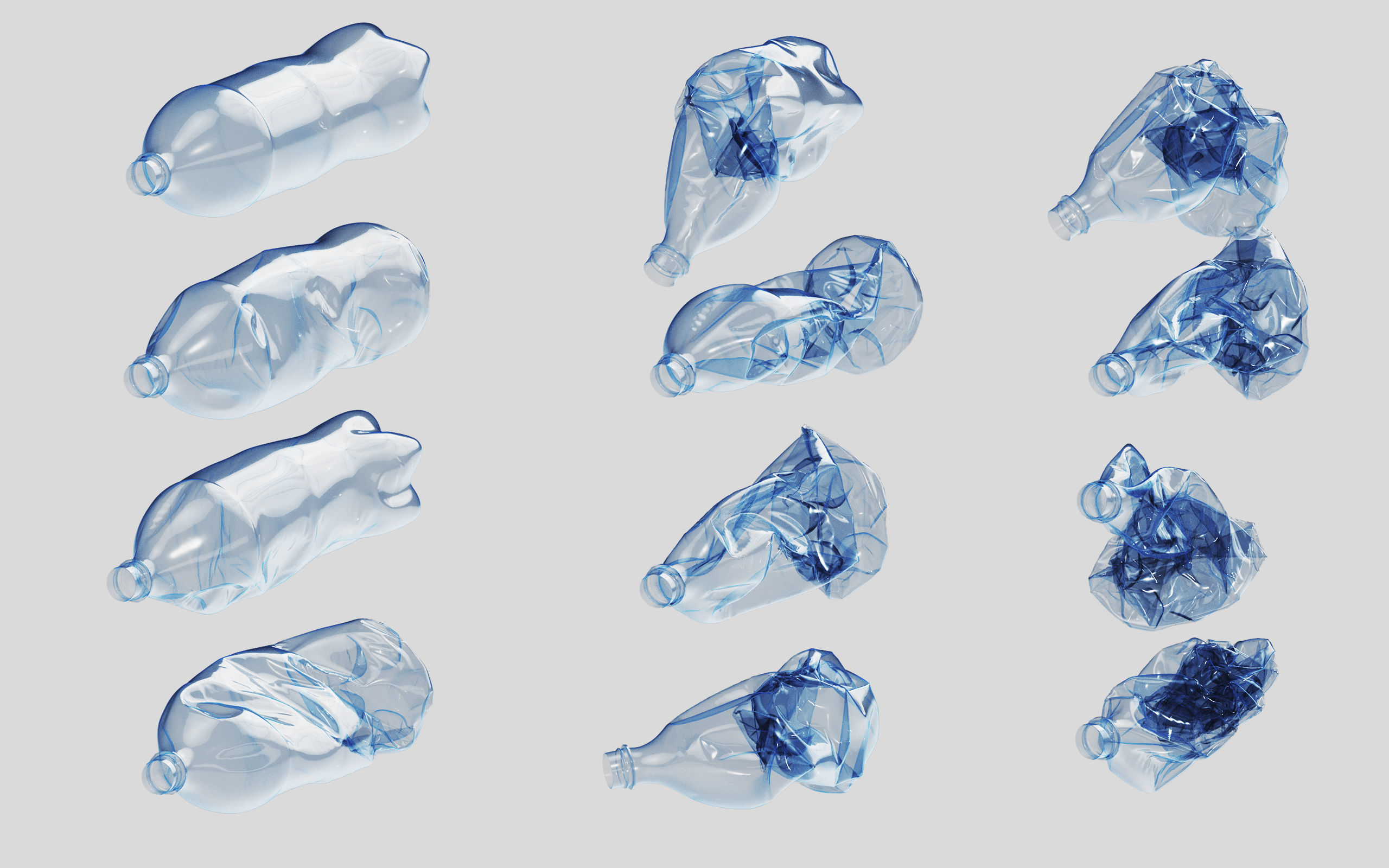 Crushed Plastic Bottle v4 3D model_10