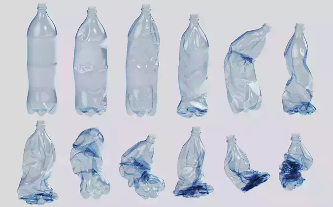 Crushed Plastic Bottle v4