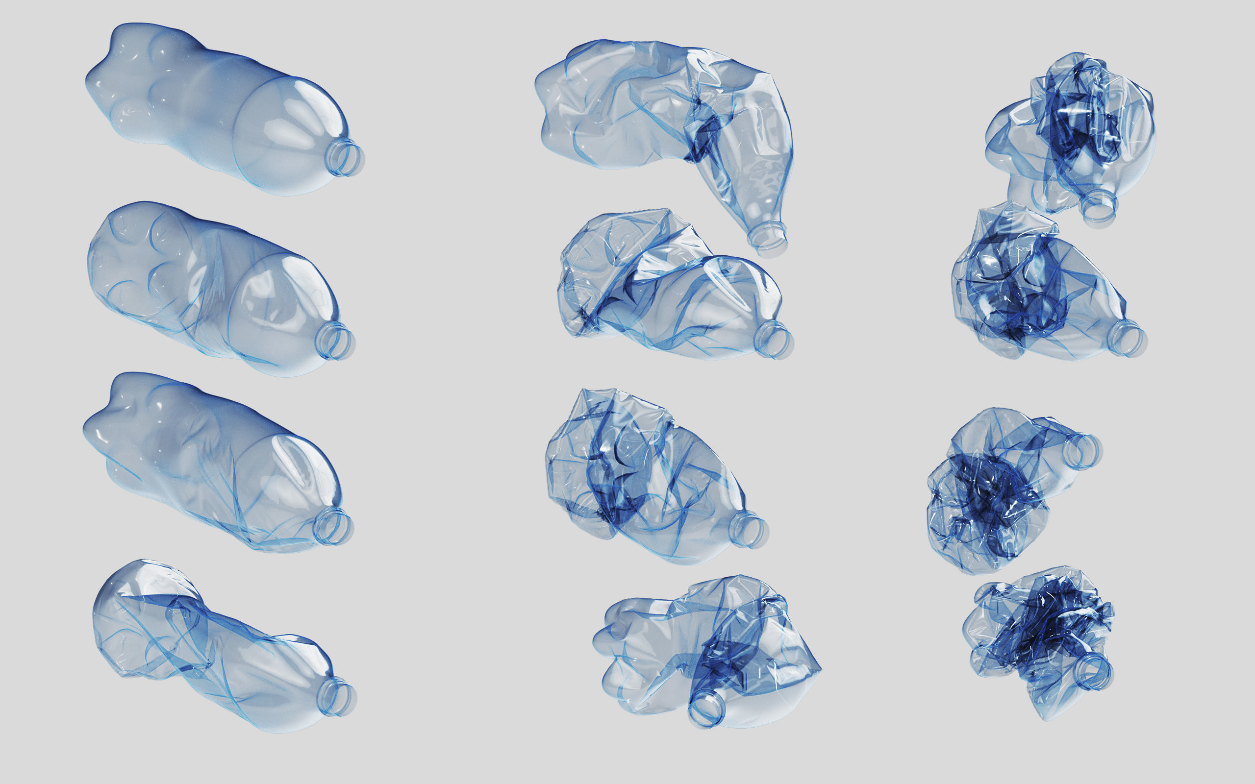 Crushed Plastic Bottle v4 3D model_11