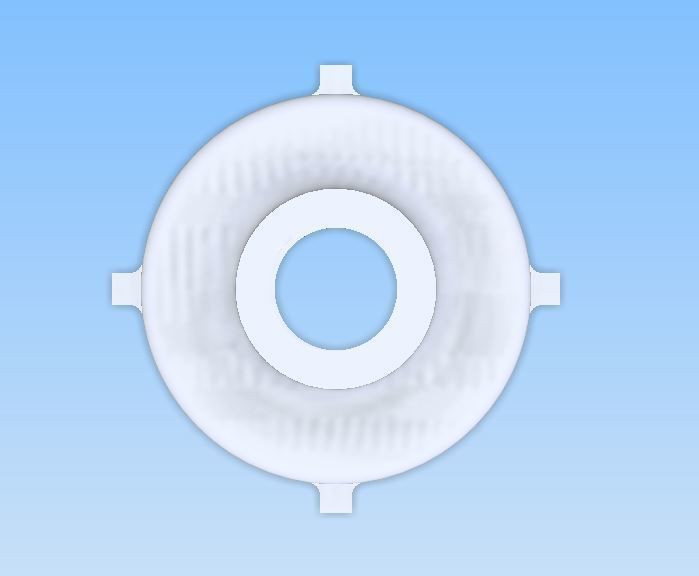 water connector M75 to G1 for 1000l water tank 3D print model_3