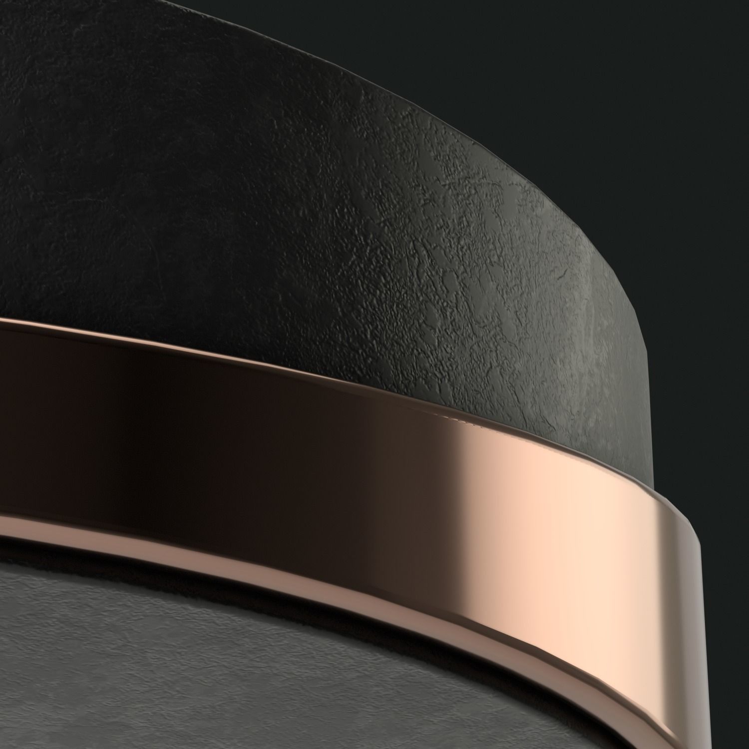 Minimal Round Coffee Table Low-poly 3D model_27