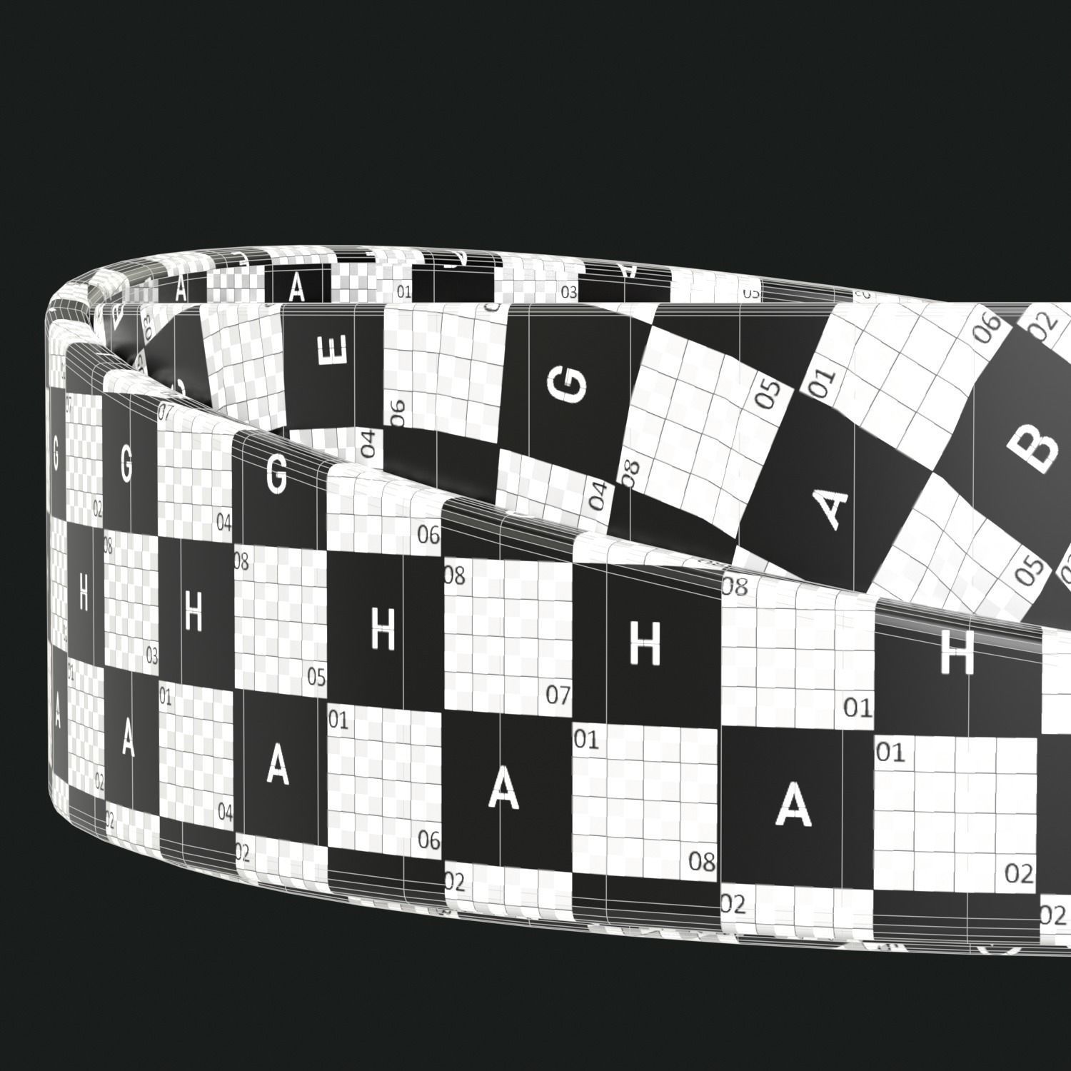 Minimal Round Coffee Table Low-poly 3D model_25