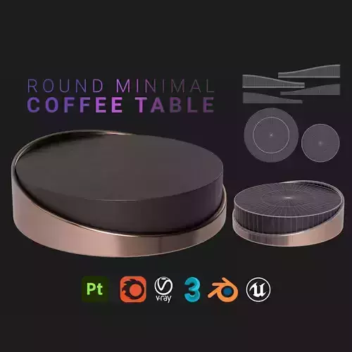 Minimal Round Coffee Table