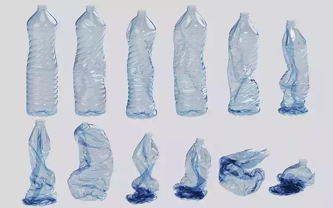 Crushed Plastic Bottle v5