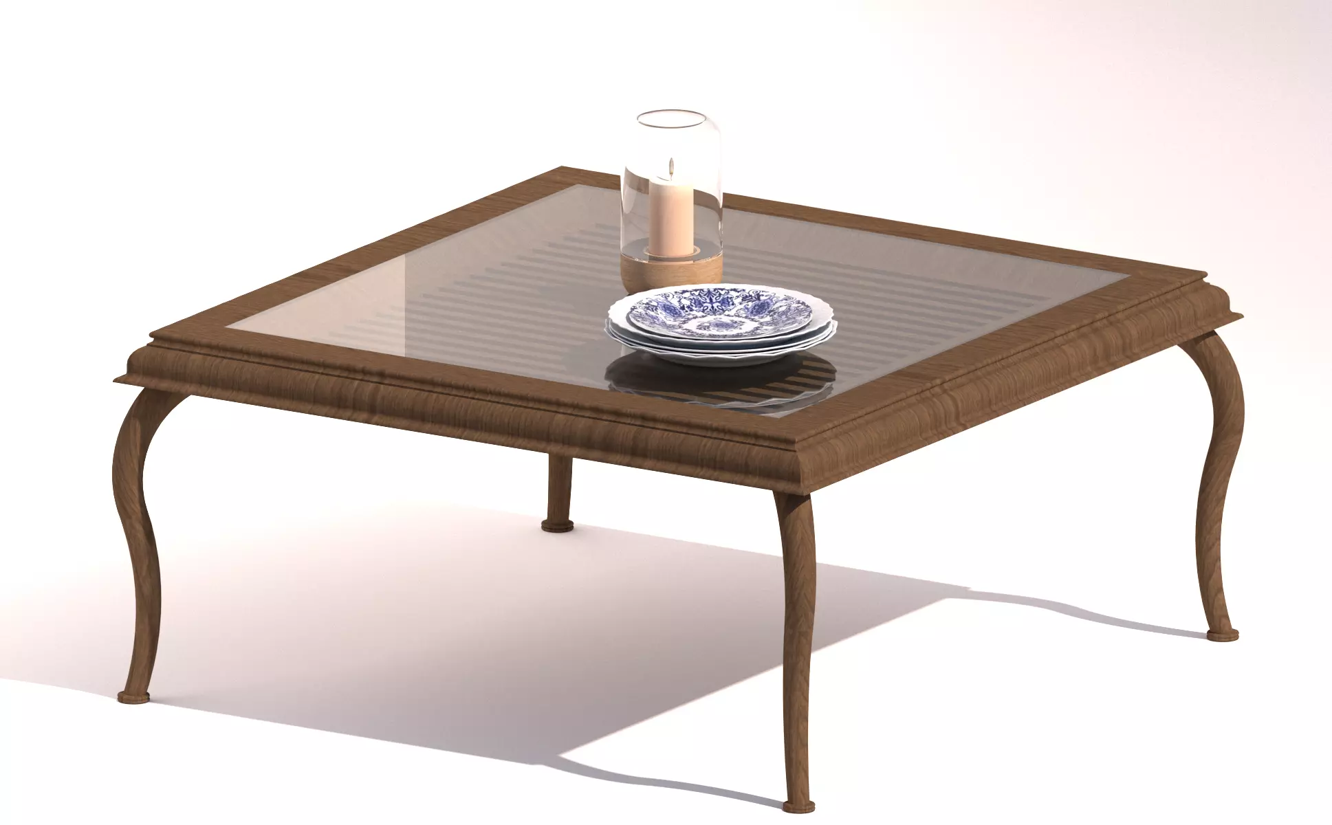 Classic table object 3D print model_0