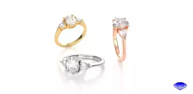 Three Stones Diamond Ring