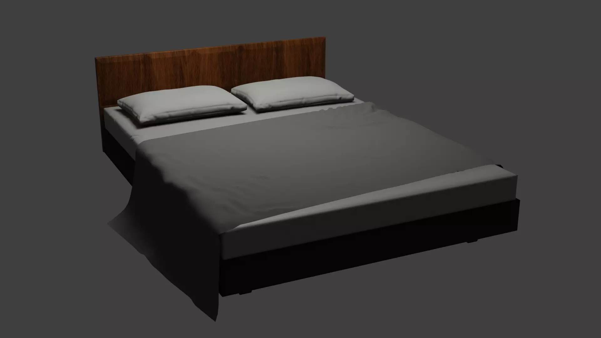 Regular Bed 3D model_0