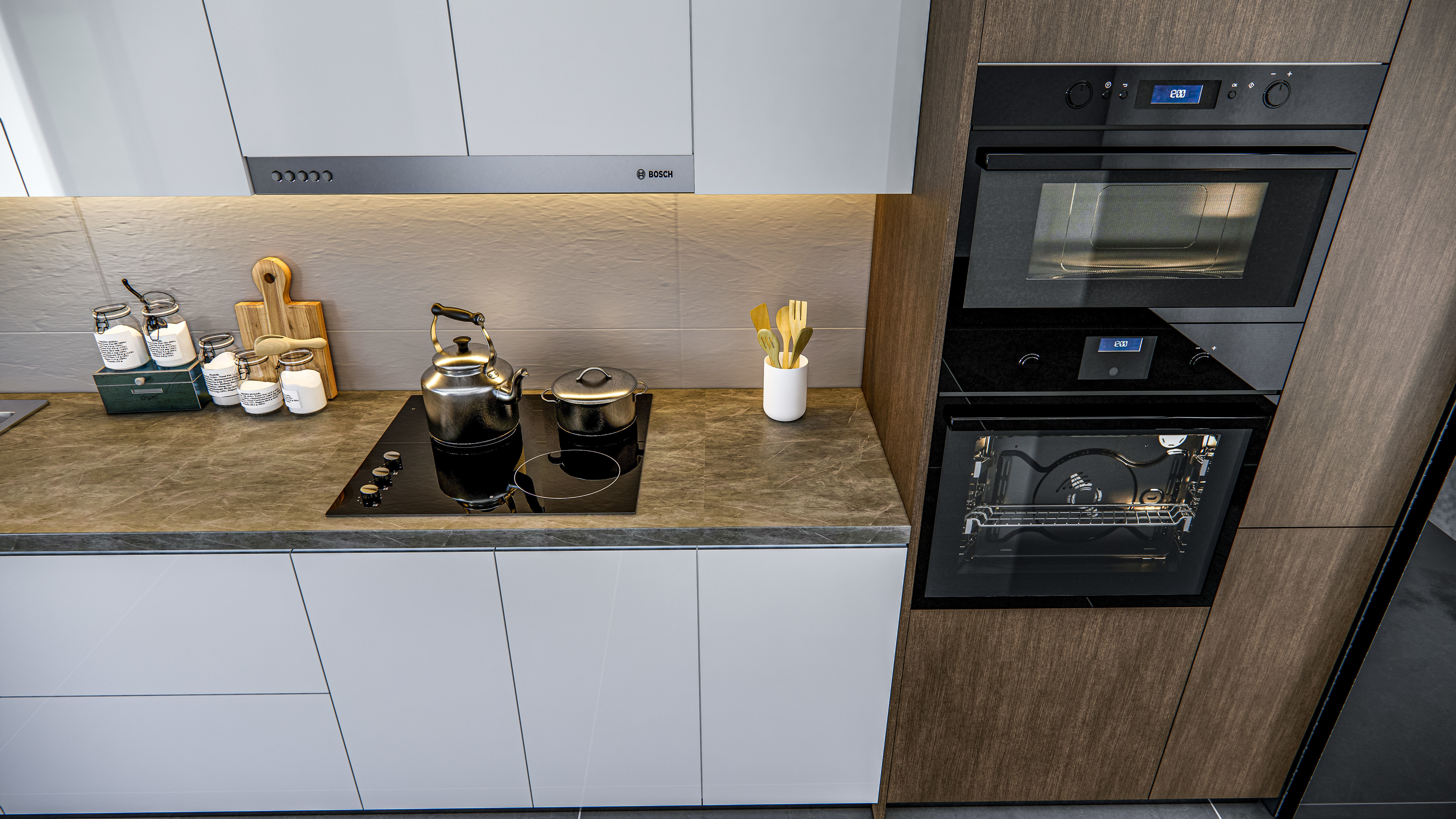 Kitchen fully parametric  Resizable manufacturable 005 3D model_19