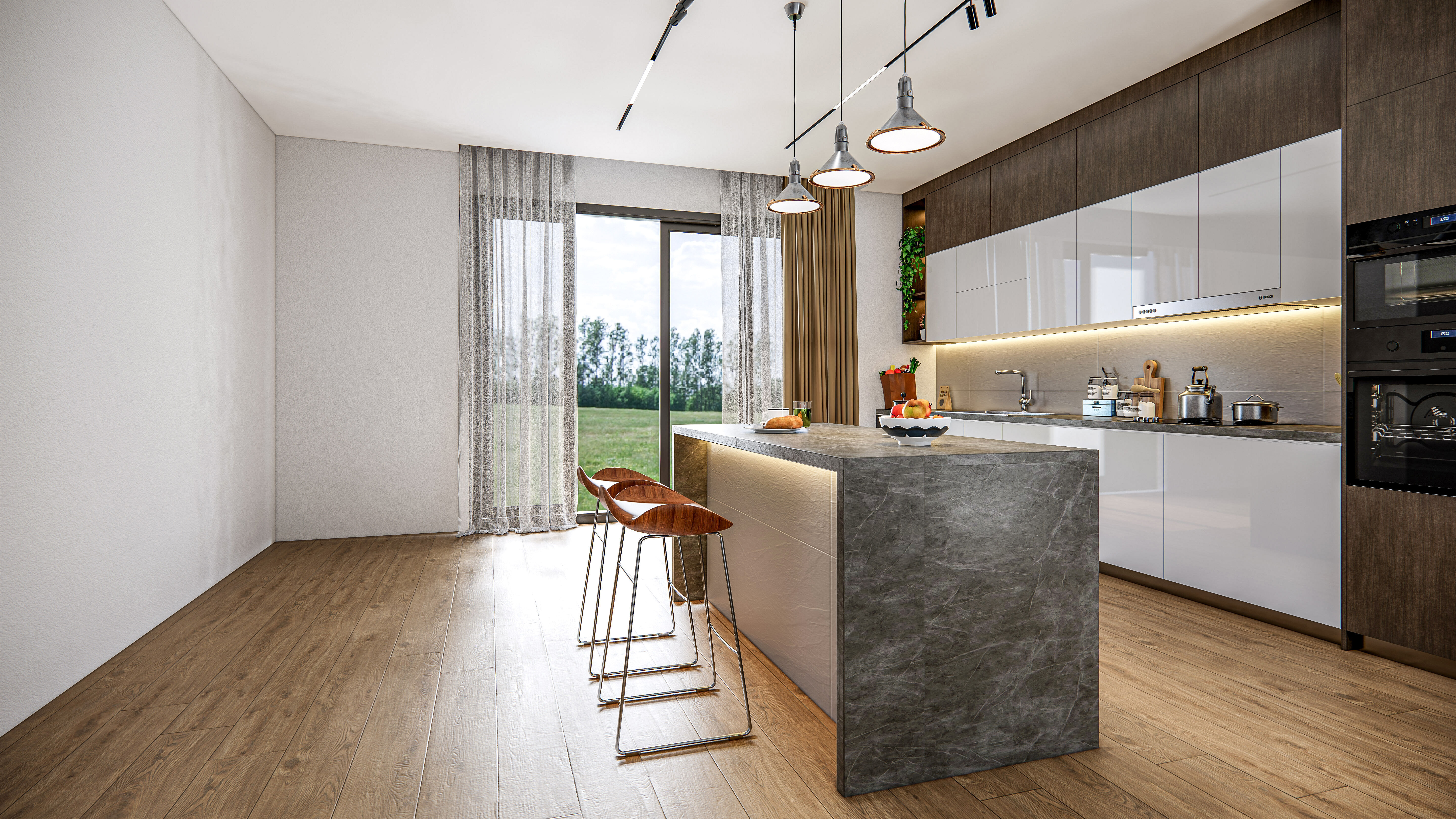 Kitchen fully parametric  Resizable manufacturable 005 3D model_5