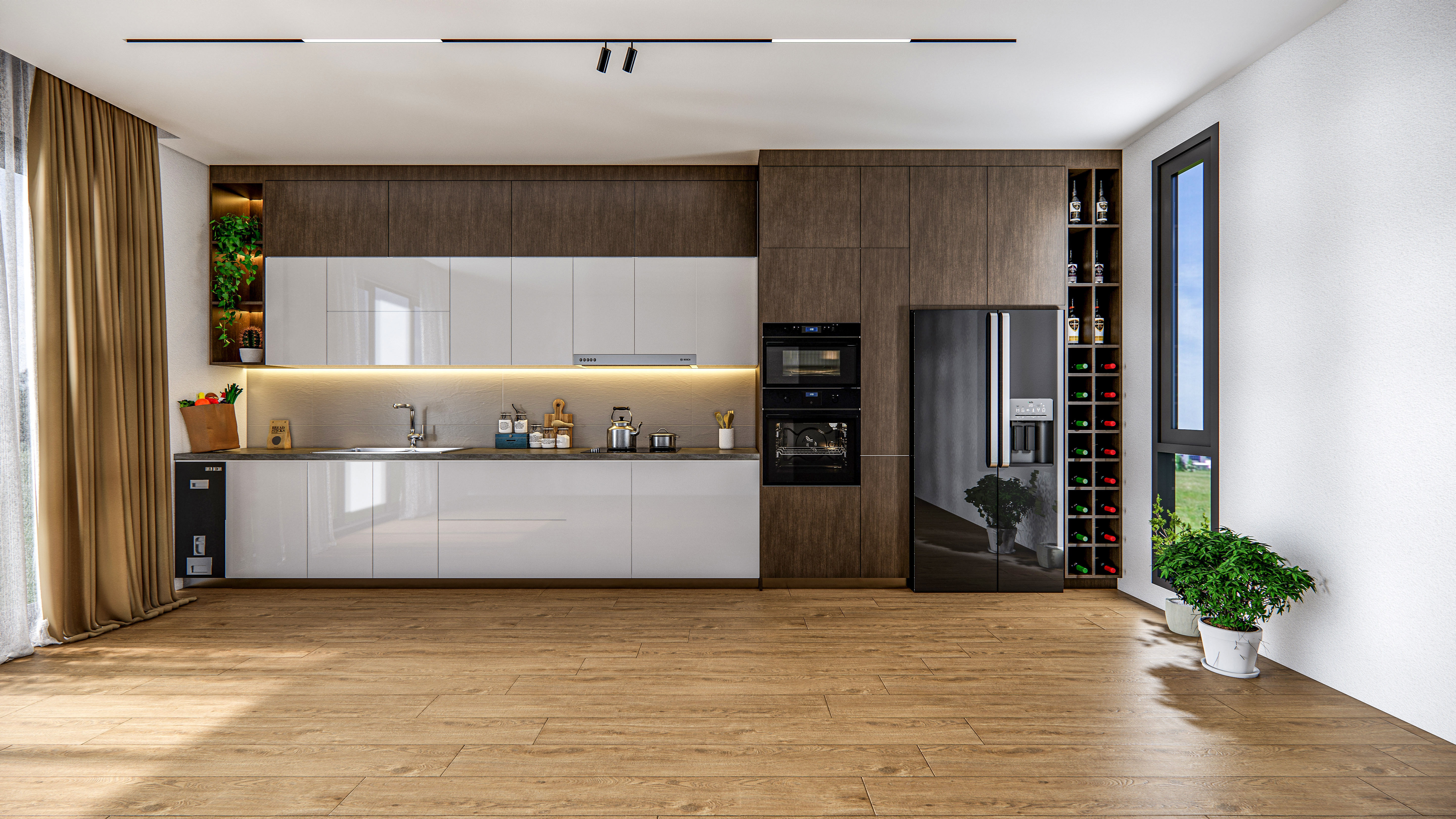 Kitchen fully parametric  Resizable manufacturable 005 3D model_17